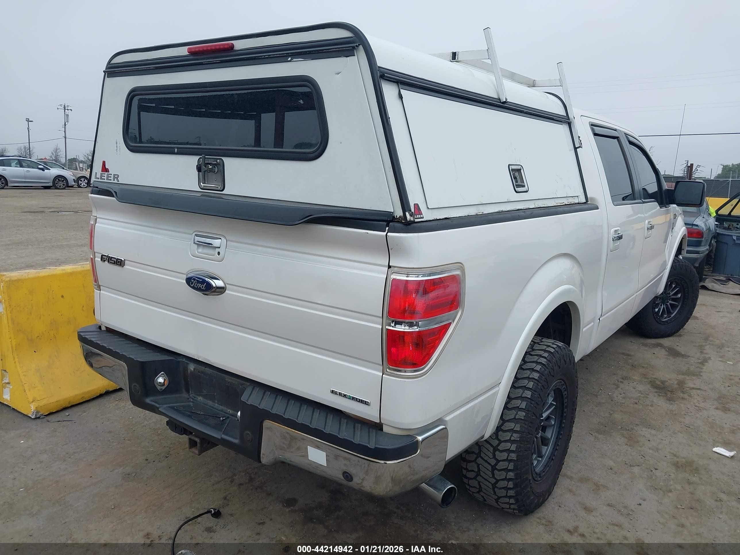 2011 Ford F-150 Lariat White vin: 1FTFW1EFXBFD22849