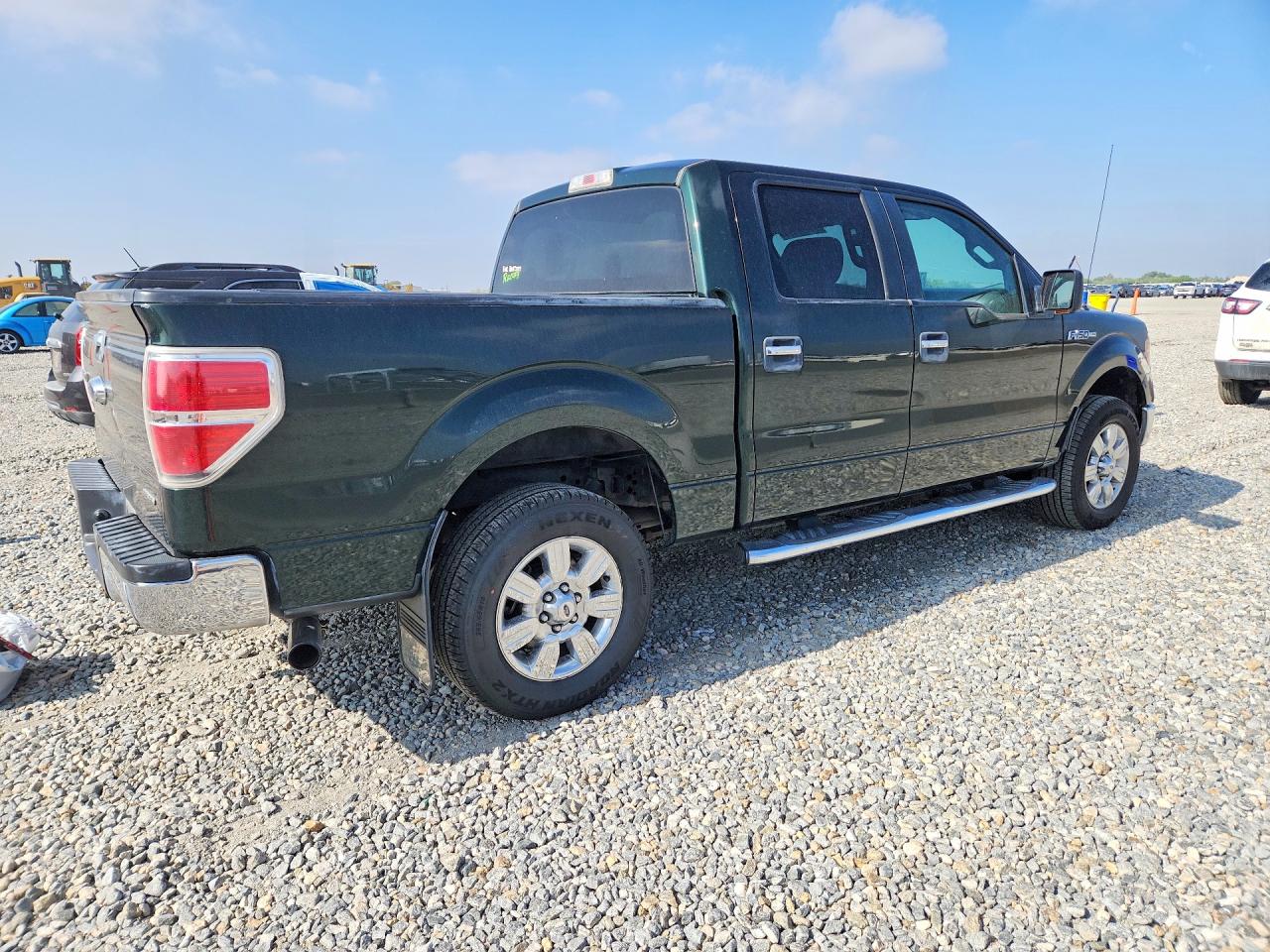 2012 Ford F150 Supercrew Green vin: 1FTFW1EFXCFC37947