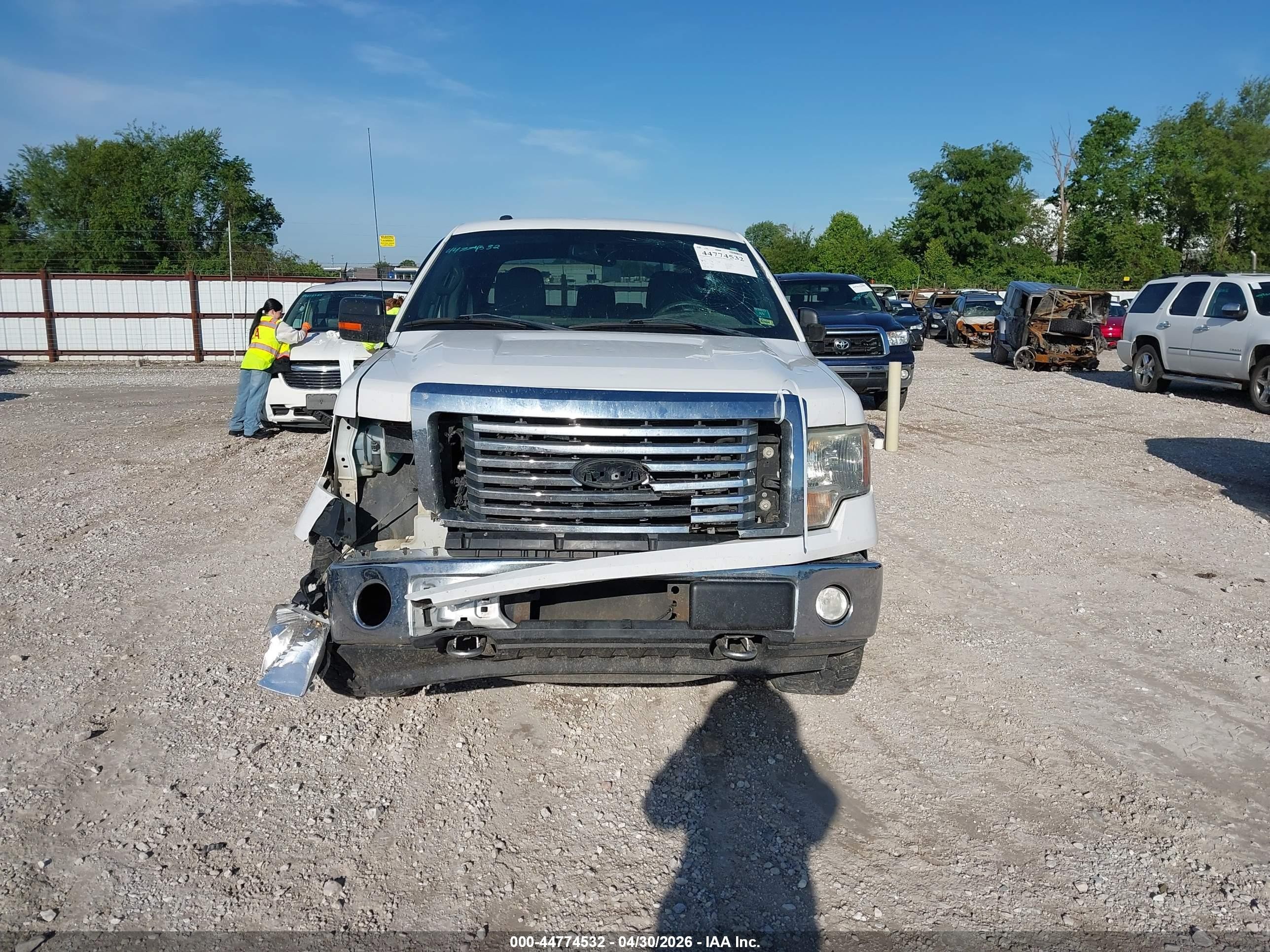2012 Ford F-150 Xlt White vin: 1FTFW1EFXCFC41240