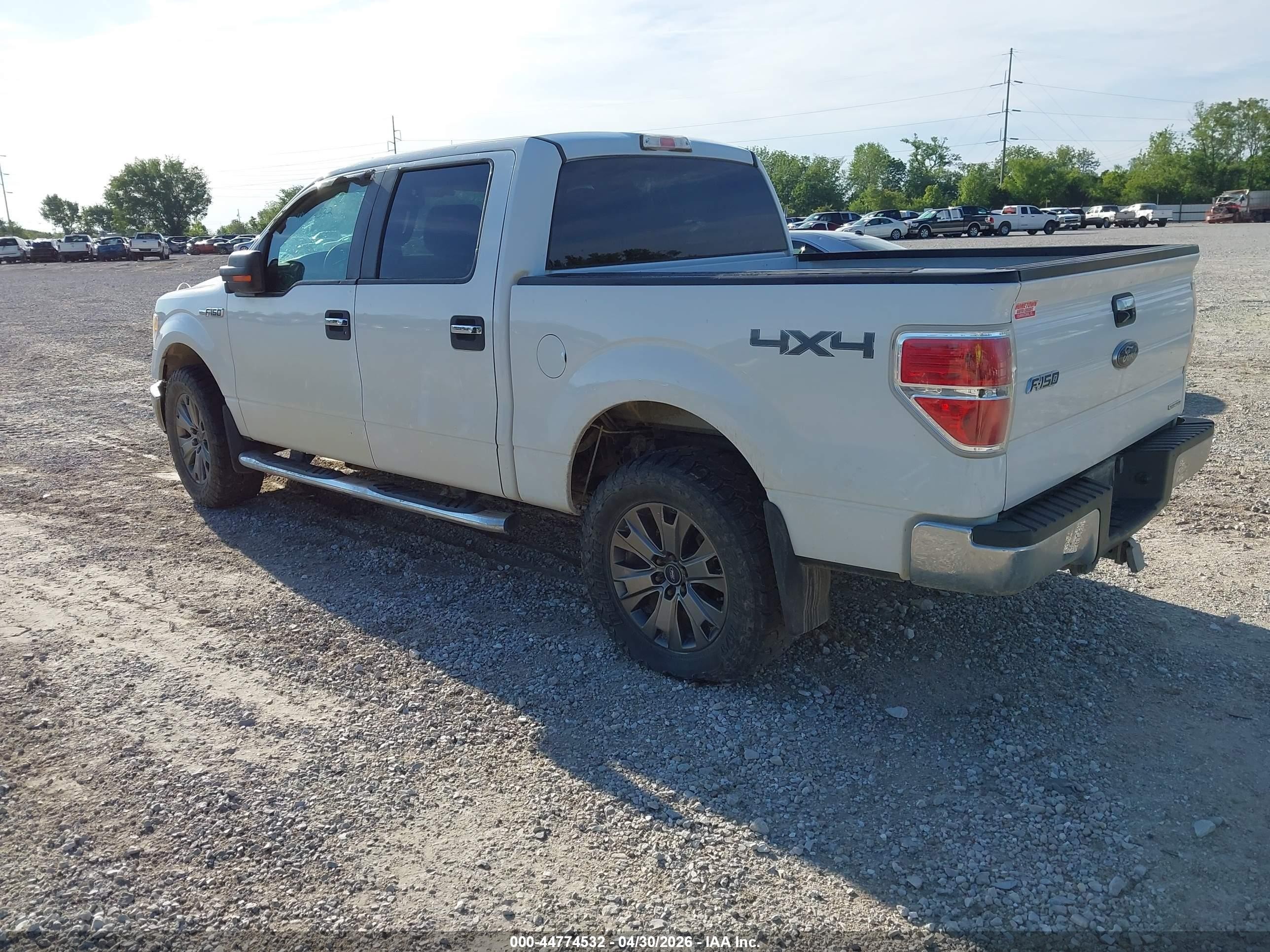 2012 Ford F-150 Xlt White vin: 1FTFW1EFXCFC41240
