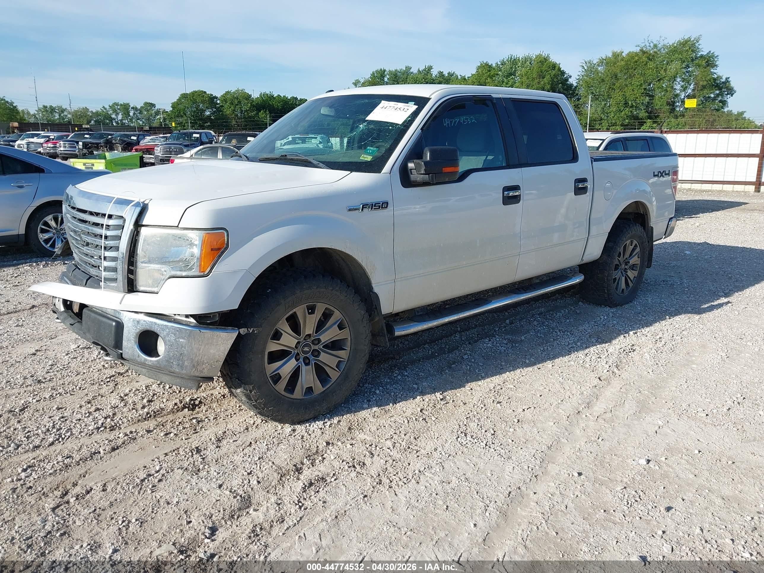 2012 Ford F-150 Xlt White vin: 1FTFW1EFXCFC41240