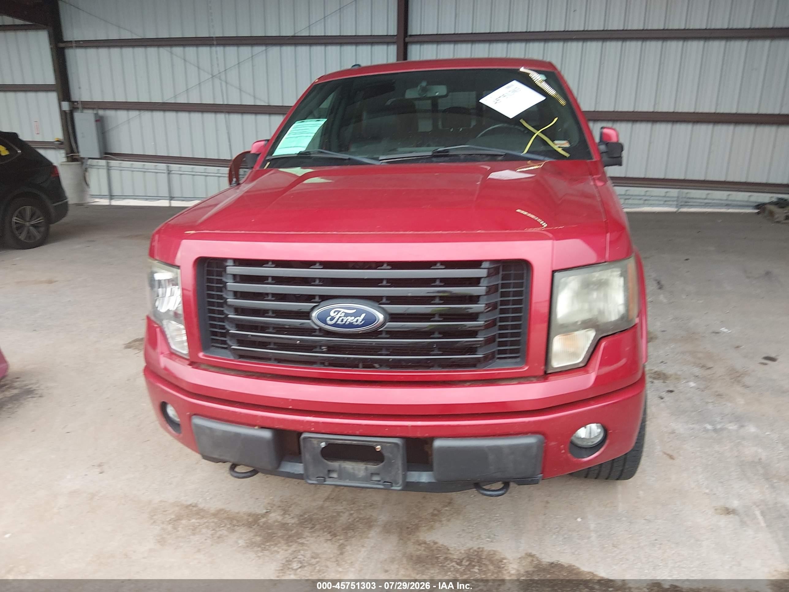 2012 Ford F-150 Fx4 Red vin: 1FTFW1EFXCFC78062