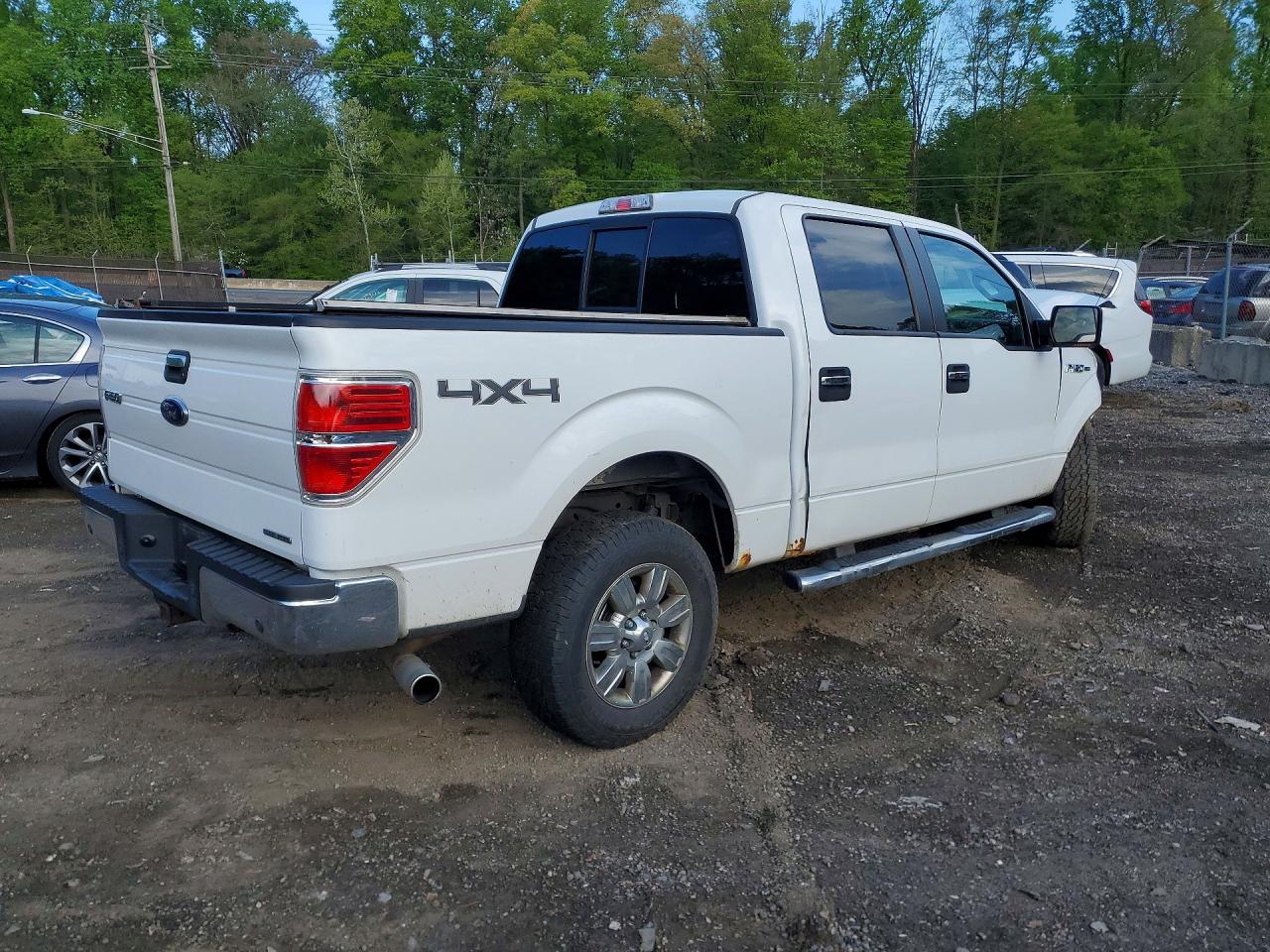 2012 Ford F150 Supercrew White vin: 1FTFW1EFXCKD51020