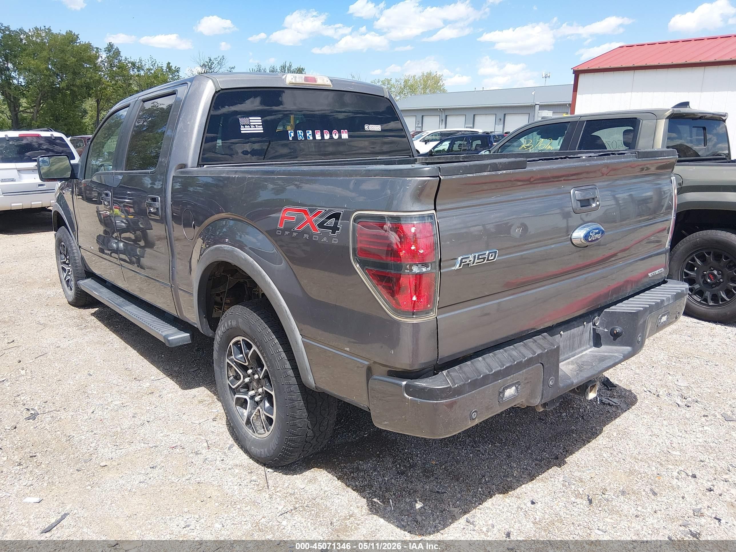 2013 Ford F-150 Fx4 Gray vin: 1FTFW1EFXDFA42111