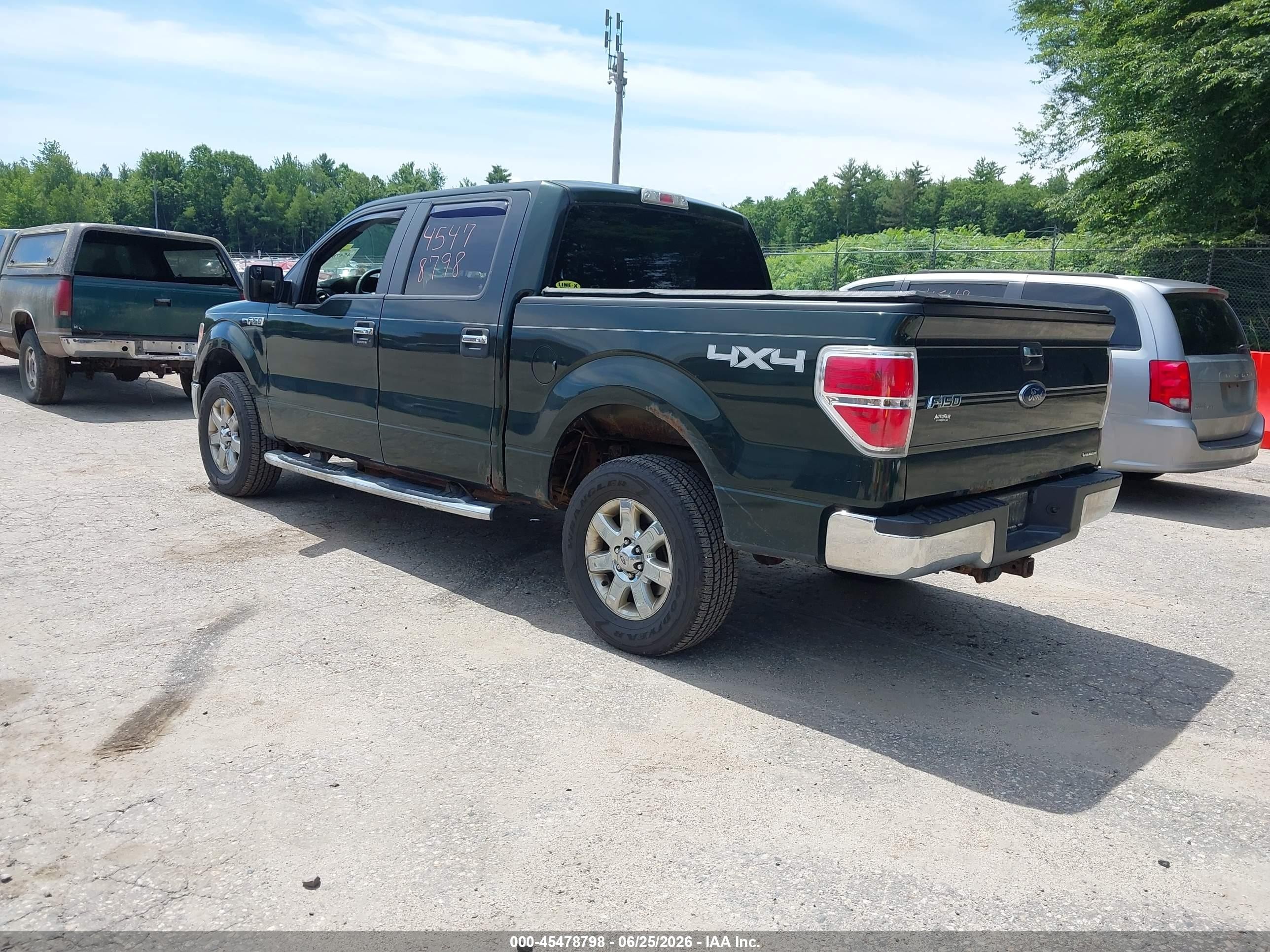 2013 Ford F-150 Fx4/king Ranch/lariat/platinum/xl/xlt Green vin: 1FTFW1EFXDFC52787