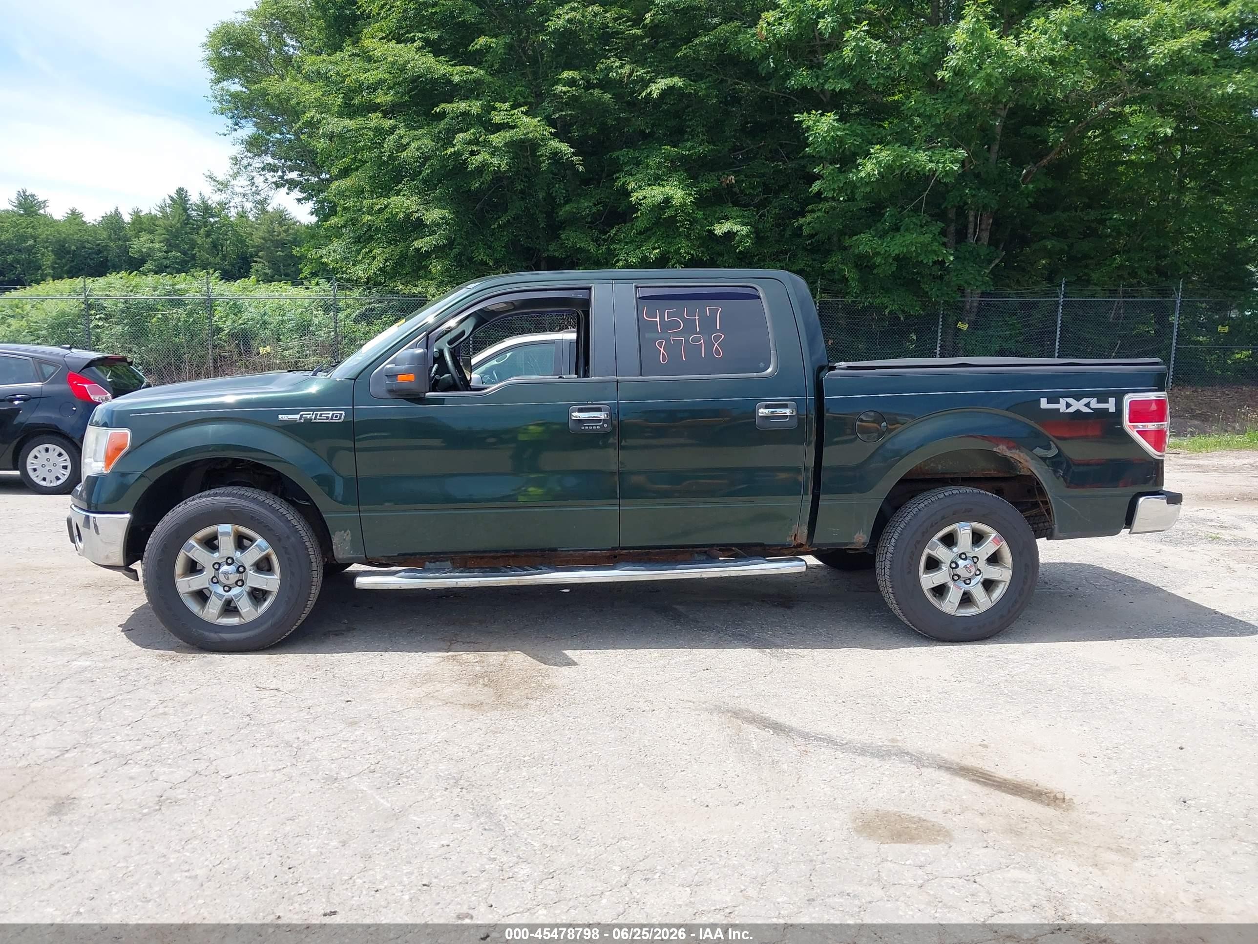 2013 Ford F-150 Fx4/king Ranch/lariat/platinum/xl/xlt Green vin: 1FTFW1EFXDFC52787