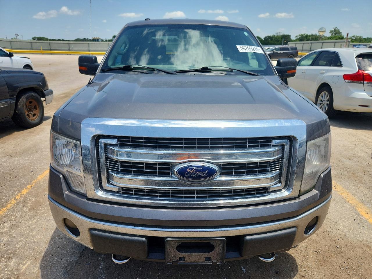 2013 Ford F150 Supercrew Gray vin: 1FTFW1EFXDKD95603