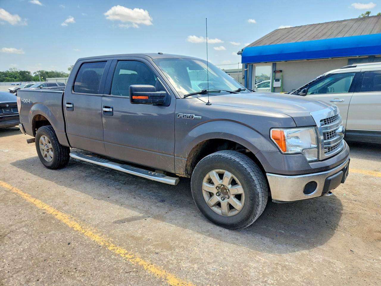 2013 Ford F150 Supercrew Gray vin: 1FTFW1EFXDKD95603