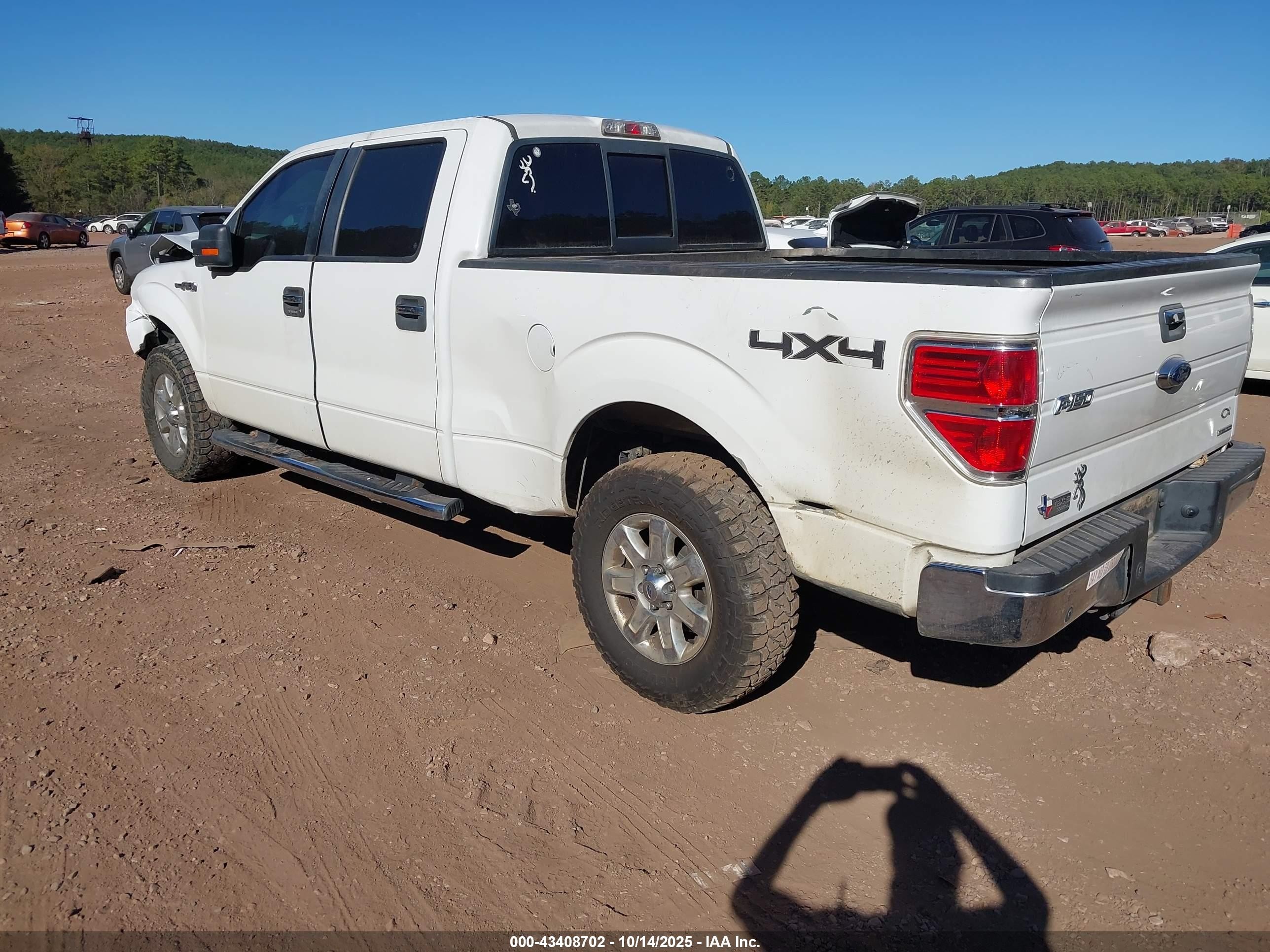 2013 Ford F-150 Xlt White vin: 1FTFW1EFXDKG26631