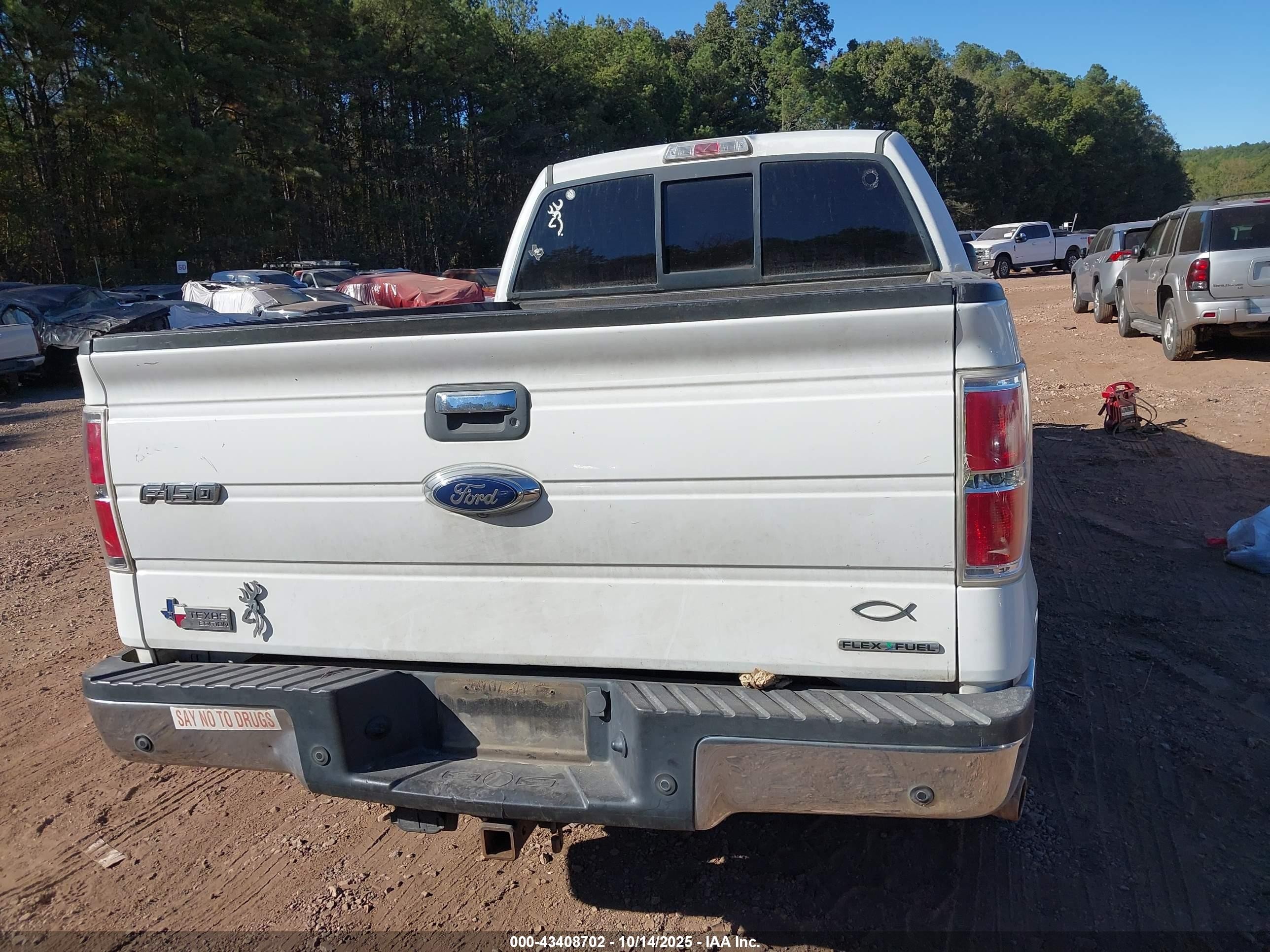 2013 Ford F-150 Xlt White vin: 1FTFW1EFXDKG26631