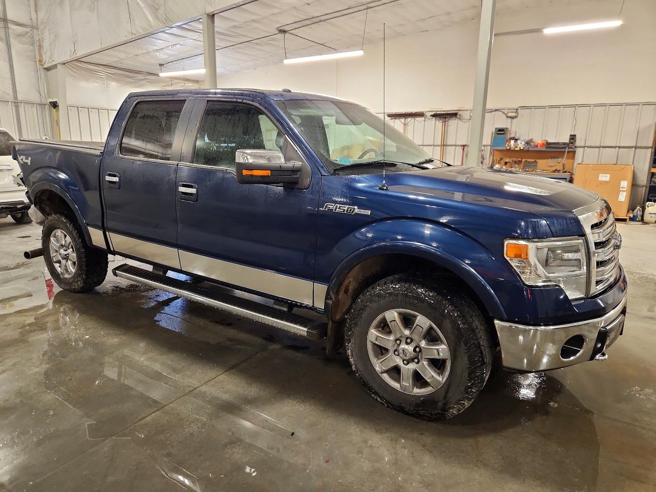 2014 Ford F150 Supercrew Blue vin: 1FTFW1EFXEFB09887