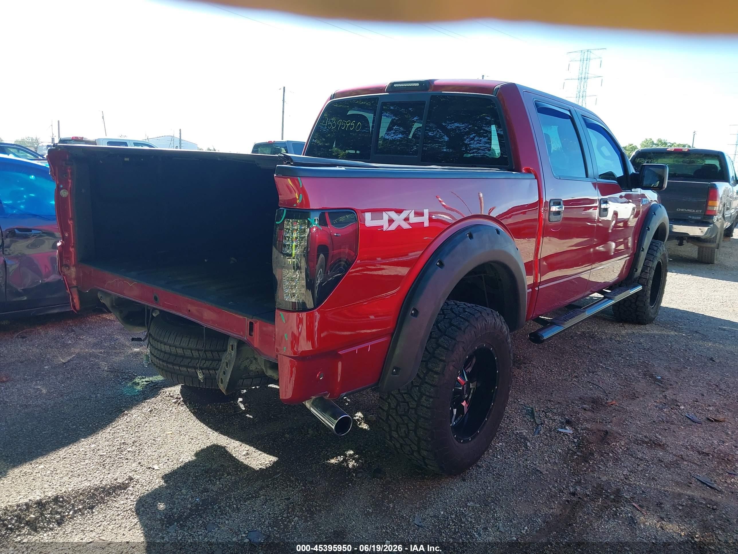 2014 Ford F-150 Xlt Red vin: 1FTFW1EFXEFC29978