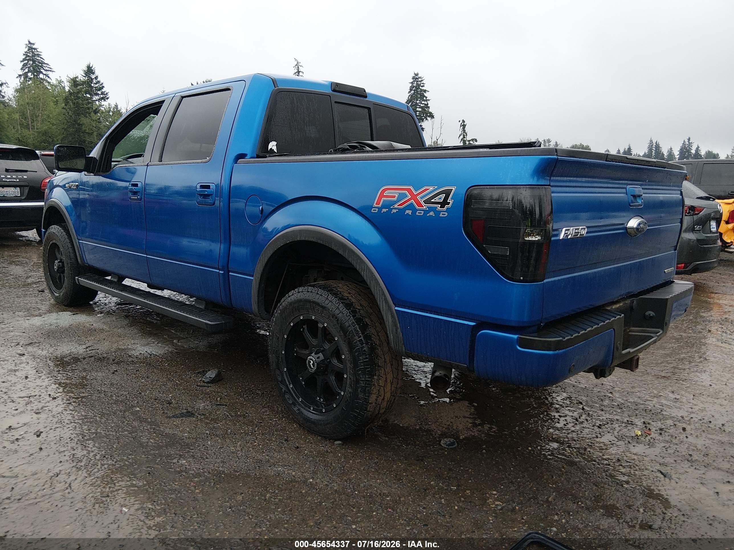 2014 Ford F-150 Fx4 Blue vin: 1FTFW1EFXEFC43153