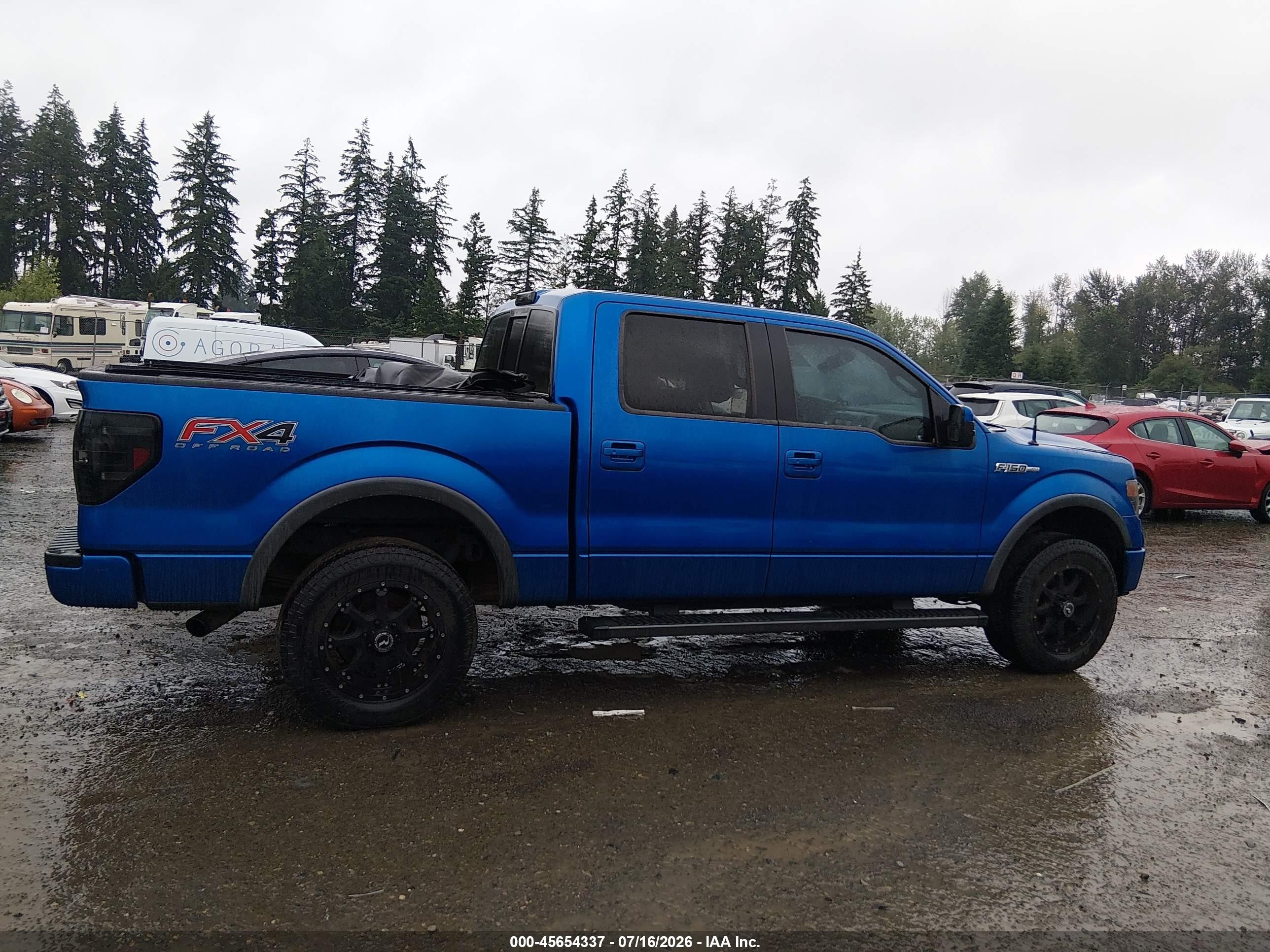 2014 Ford F-150 Fx4 Blue vin: 1FTFW1EFXEFC43153