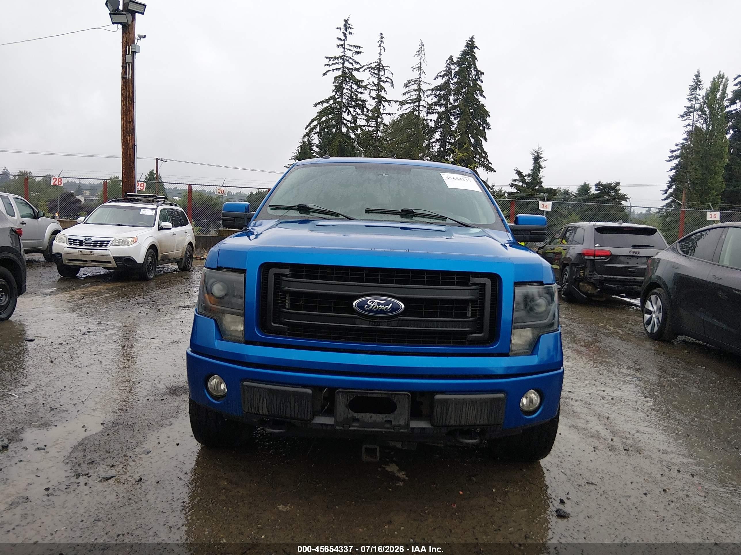 2014 Ford F-150 Fx4 Blue vin: 1FTFW1EFXEFC43153