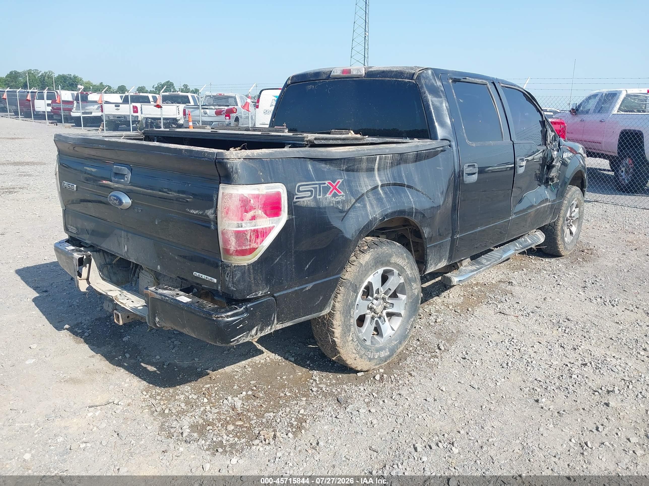 2014 Ford F-150 Stx Black vin: 1FTFW1EFXEKD97644
