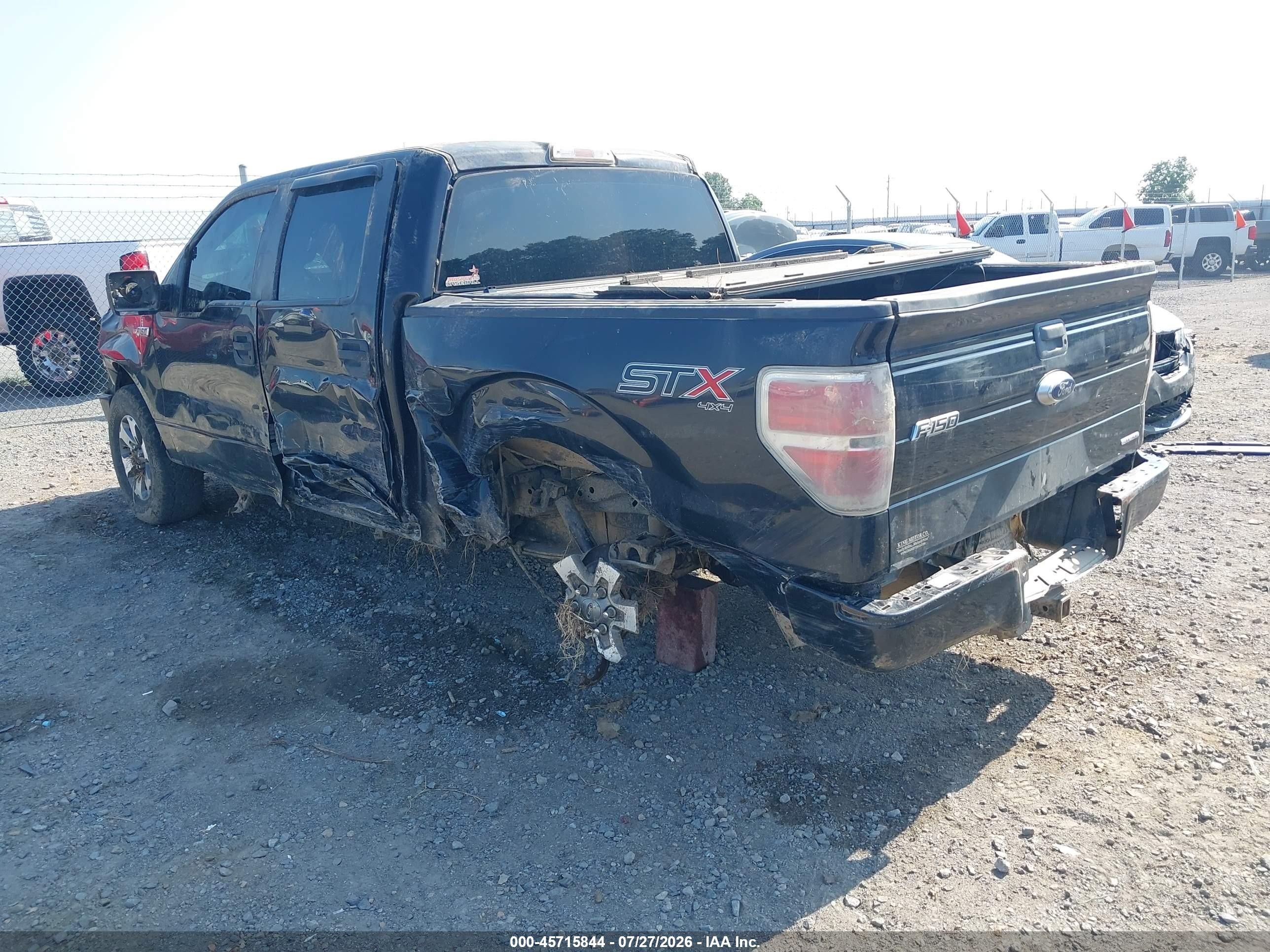 2014 Ford F-150 Stx Black vin: 1FTFW1EFXEKD97644