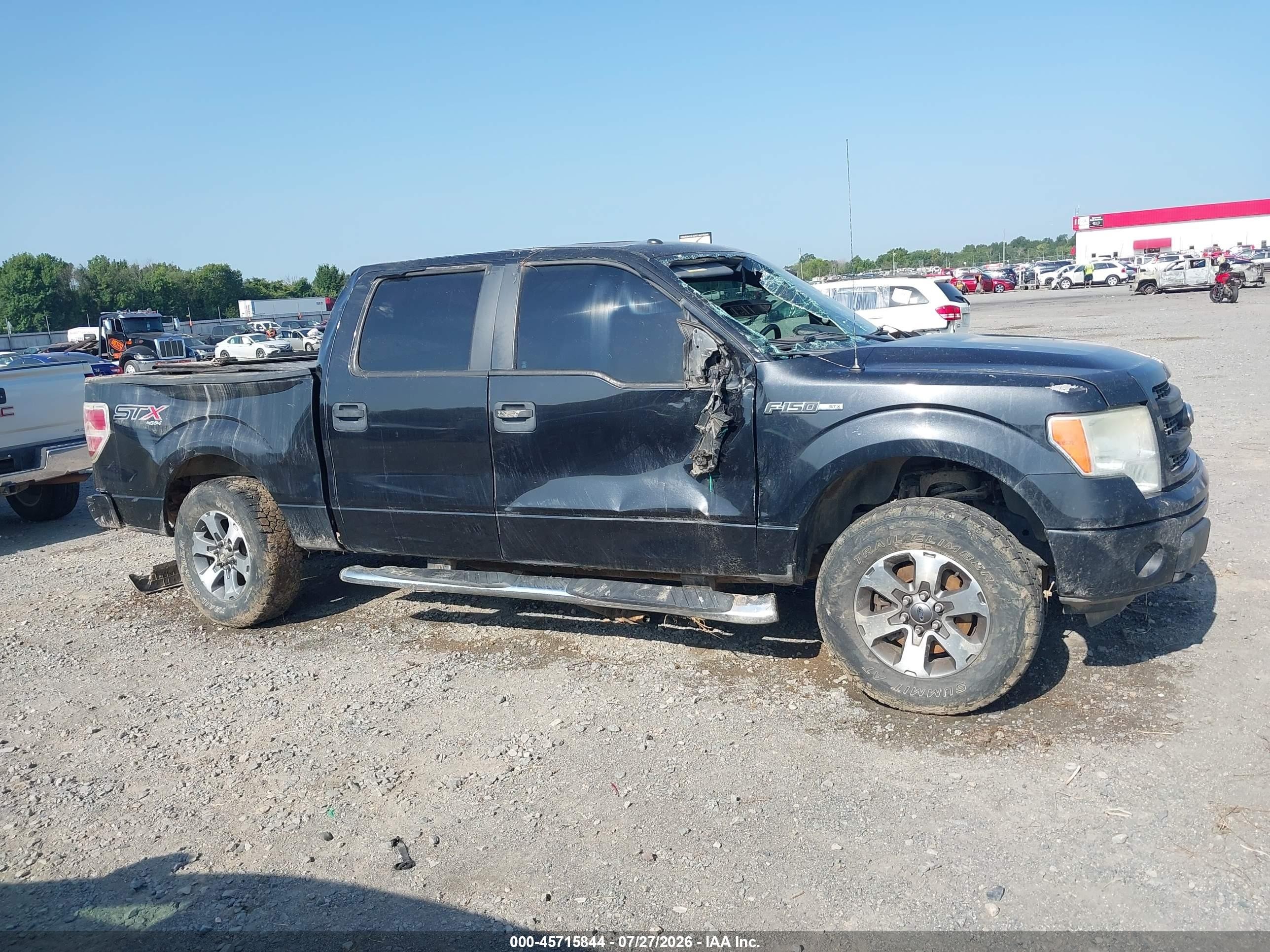 2014 Ford F-150 Stx Black vin: 1FTFW1EFXEKD97644