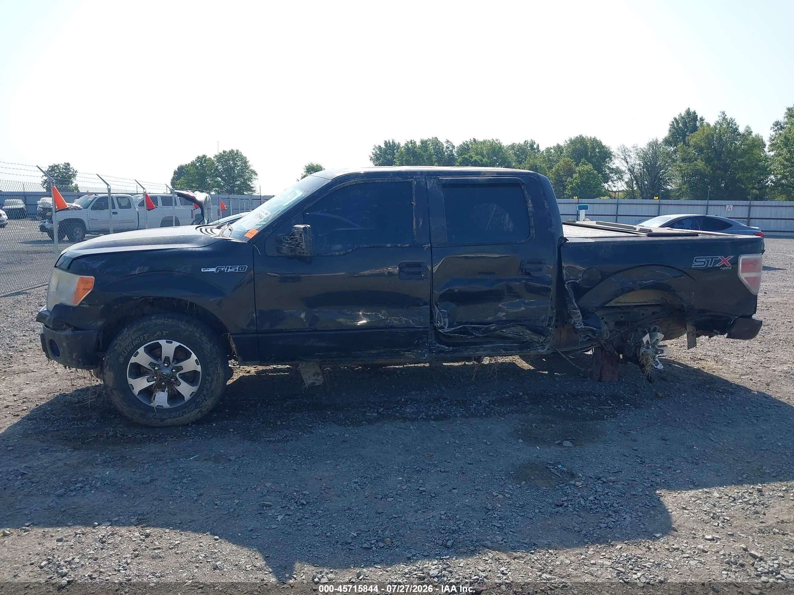2014 Ford F-150 Stx Black vin: 1FTFW1EFXEKD97644