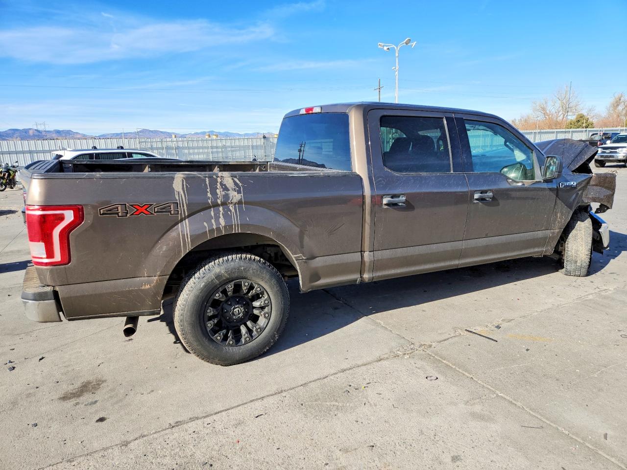 2015 Ford F150 Supercrew Brown vin: 1FTFW1EFXFFB49324