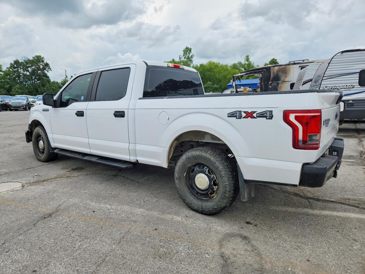 2015 Ford F150 Supercrew White vin: 1FTFW1EFXFKD84202