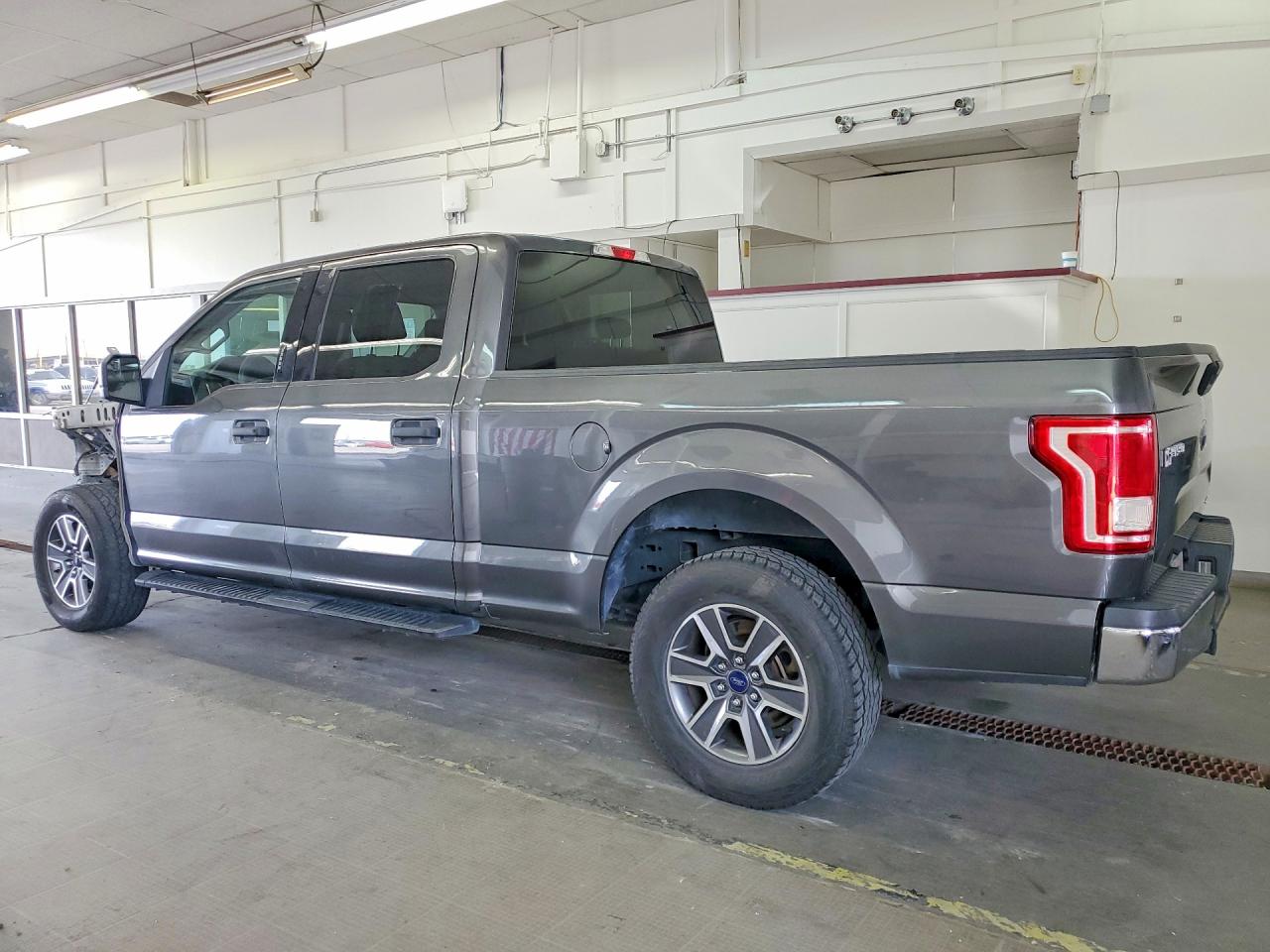 2016 Ford F150 Supercrew Gray vin: 1FTFW1EFXGFA48320