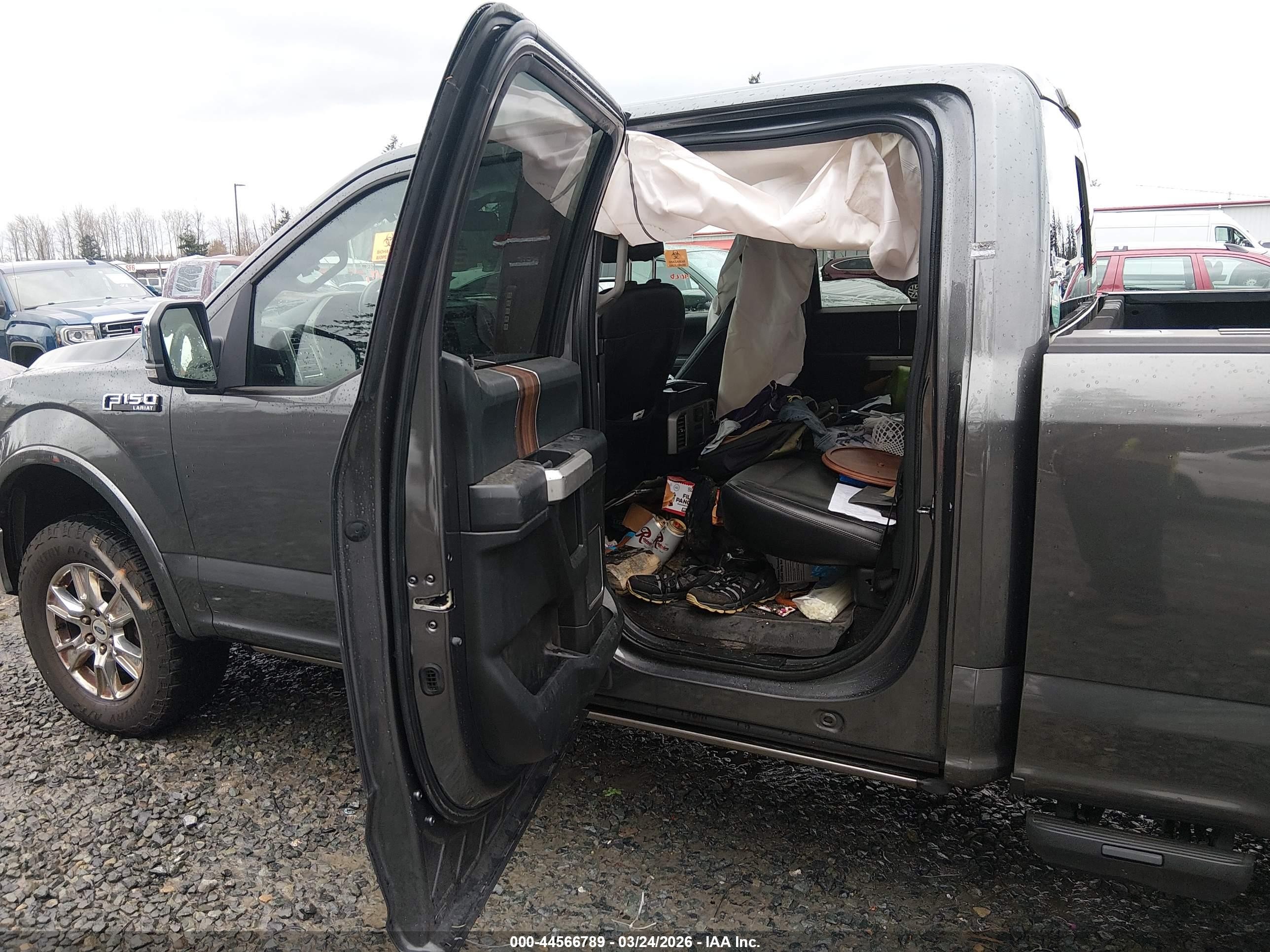 2015 Ford F-150 Lariat Black vin: 1FTFW1EG0FFA06567