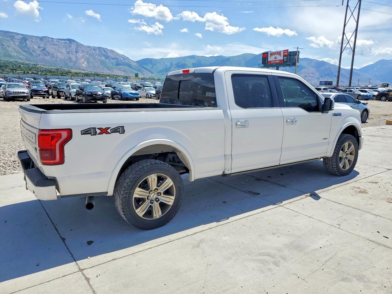 2015 Ford F-150 White vin: 1FTFW1EG0FFB44352