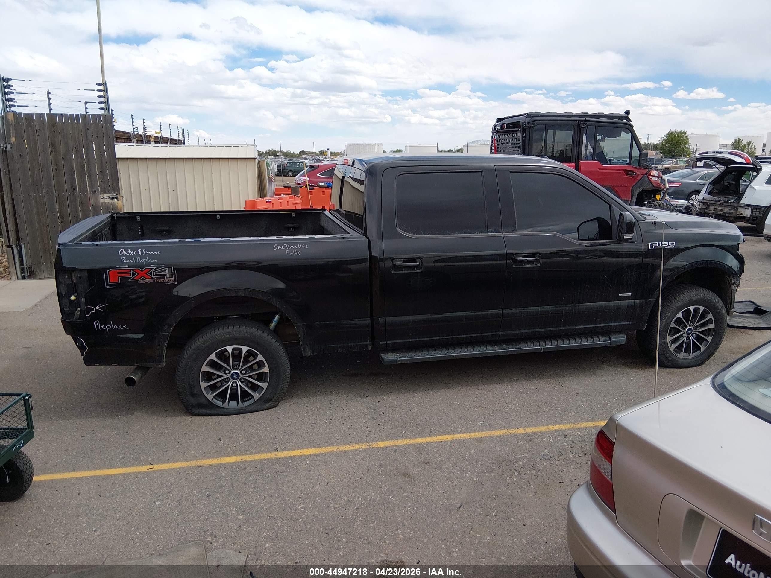2015 Ford F-150 Lariat Black vin: 1FTFW1EG0FFC17090