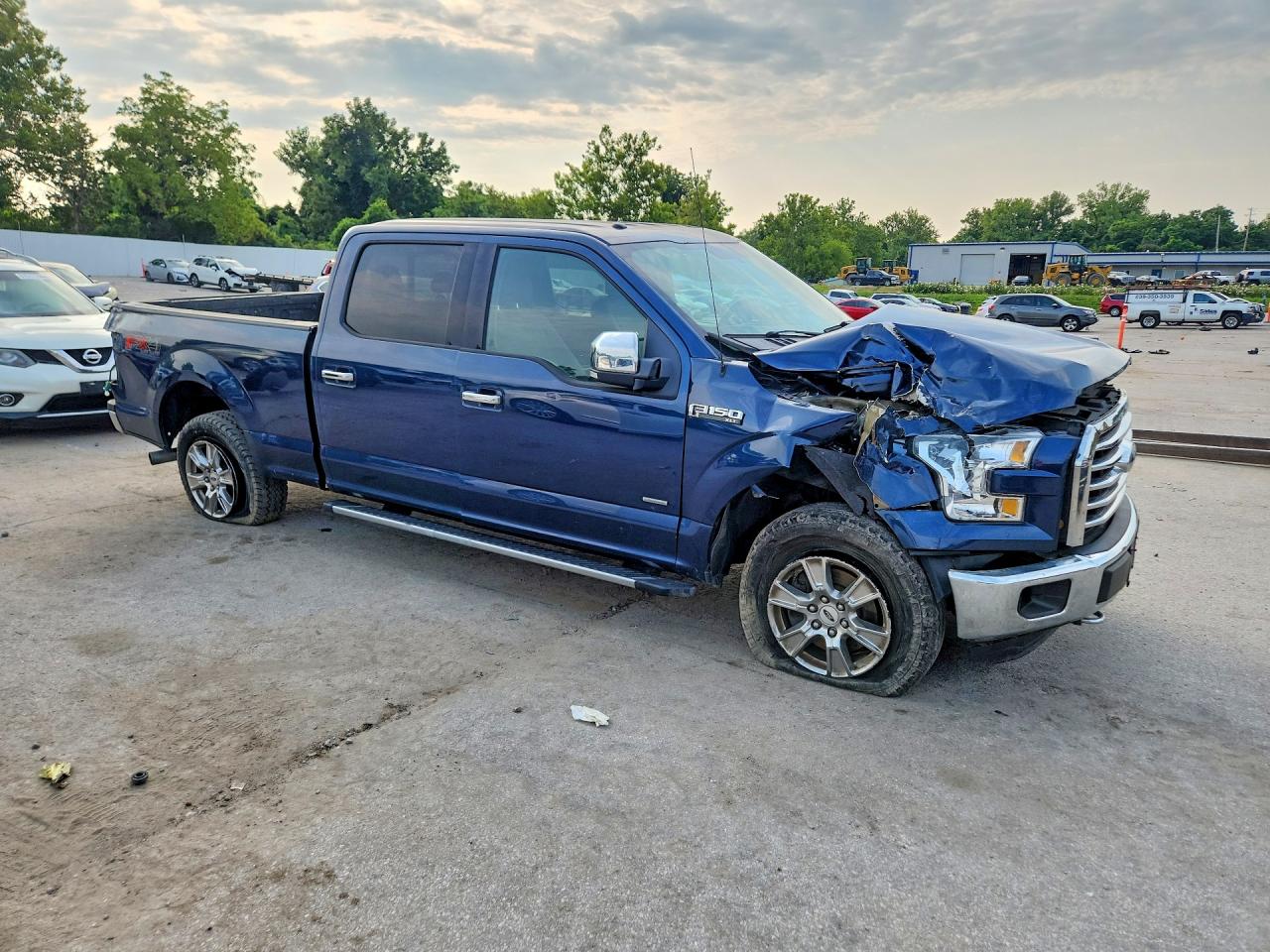 2015 Ford F150 Supercrew Blue vin: 1FTFW1EG1FFC72423