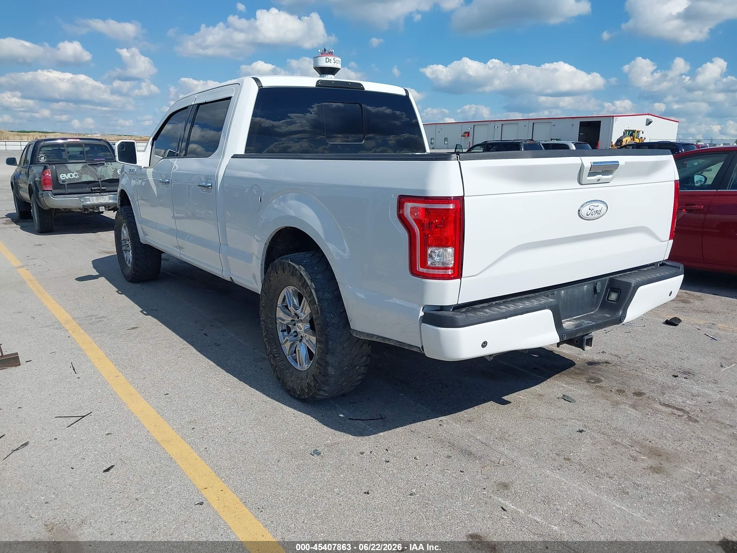 2015 Ford F-150 King Ranch/lariat/platinum/xl/xlt White vin: 1FTFW1EG1FFC94339