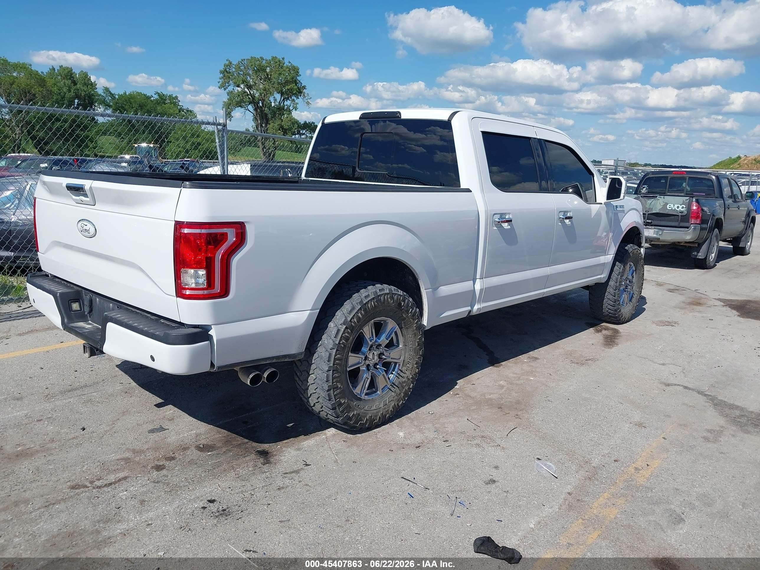 2015 Ford F-150 King Ranch/lariat/platinum/xl/xlt White vin: 1FTFW1EG1FFC94339