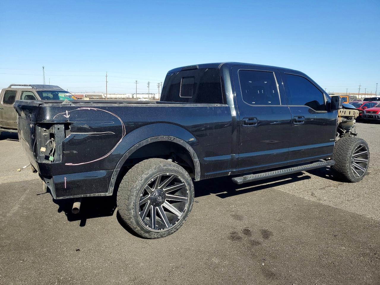 2015 Ford F150 Supercrew Black vin: 1FTFW1EG2FFA81559