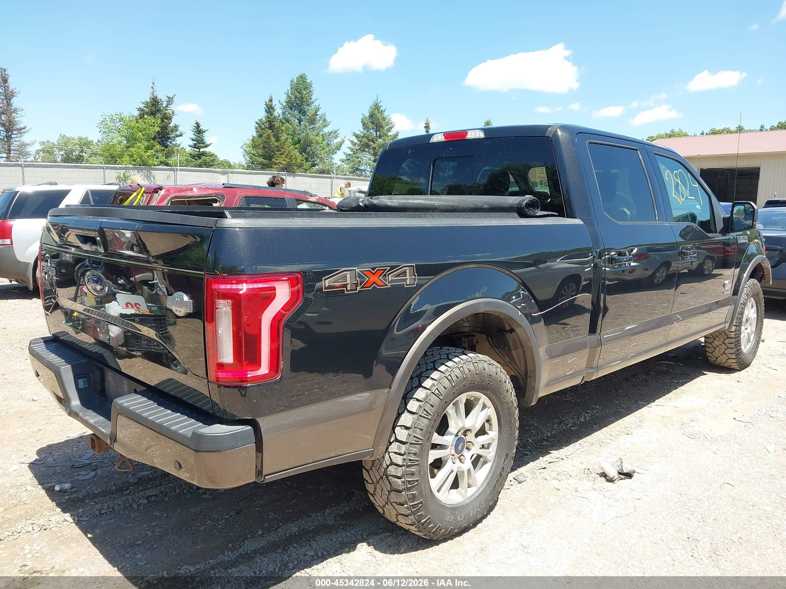 2015 Ford F-150 King Ranch Black vin: 1FTFW1EG2FFB97912