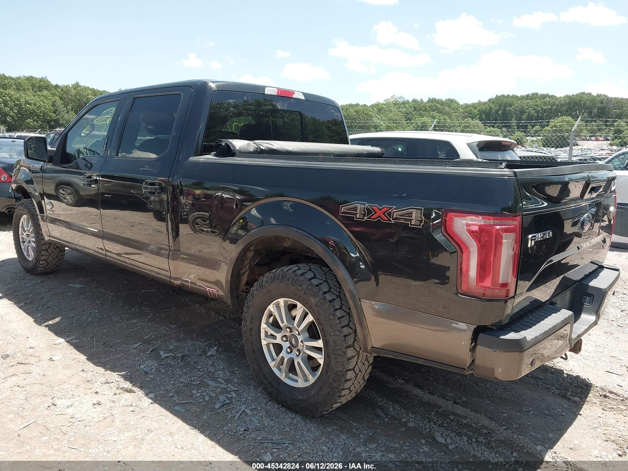 2015 Ford F-150 King Ranch Black vin: 1FTFW1EG2FFB97912