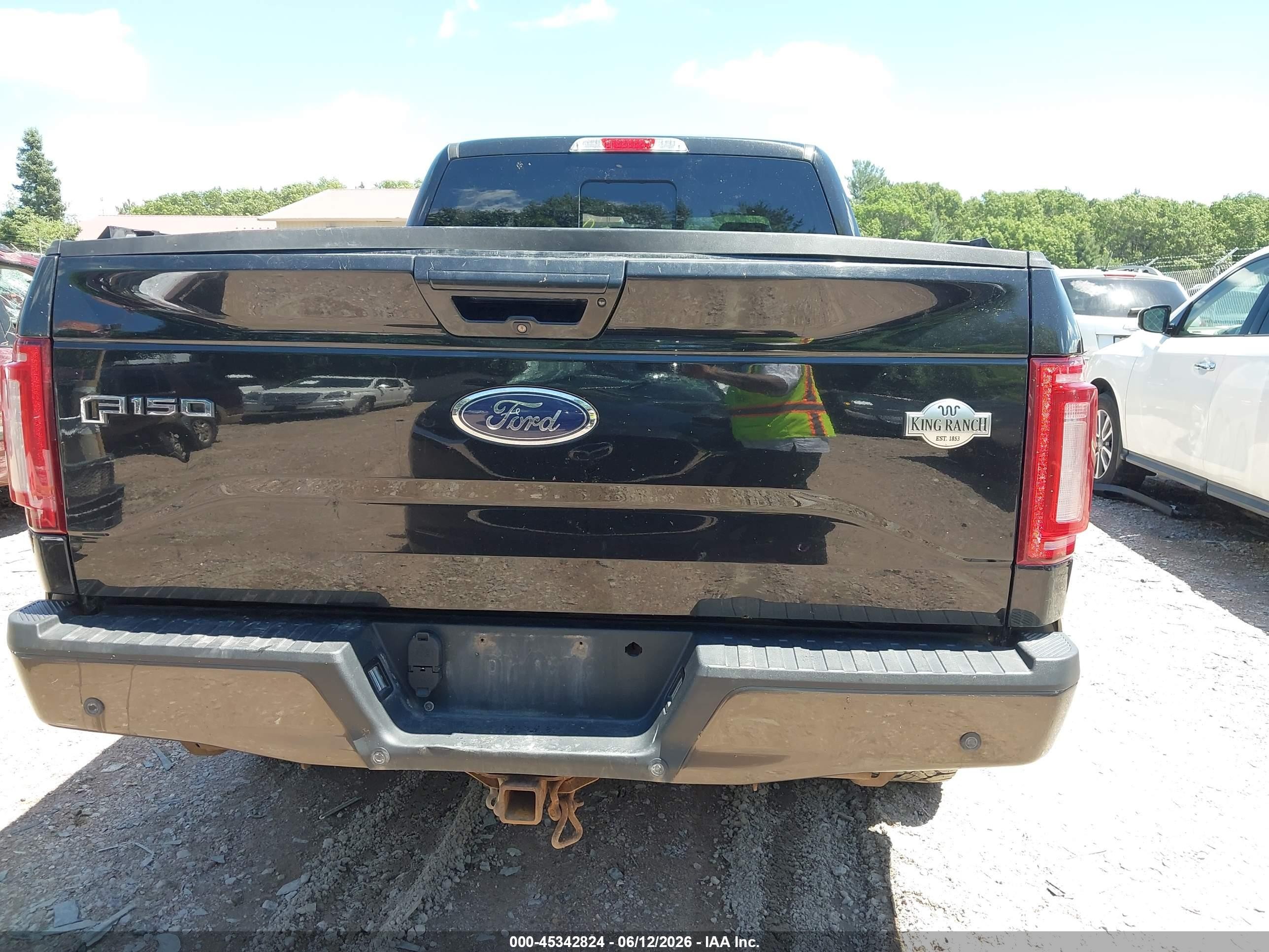 2015 Ford F-150 King Ranch Black vin: 1FTFW1EG2FFB97912