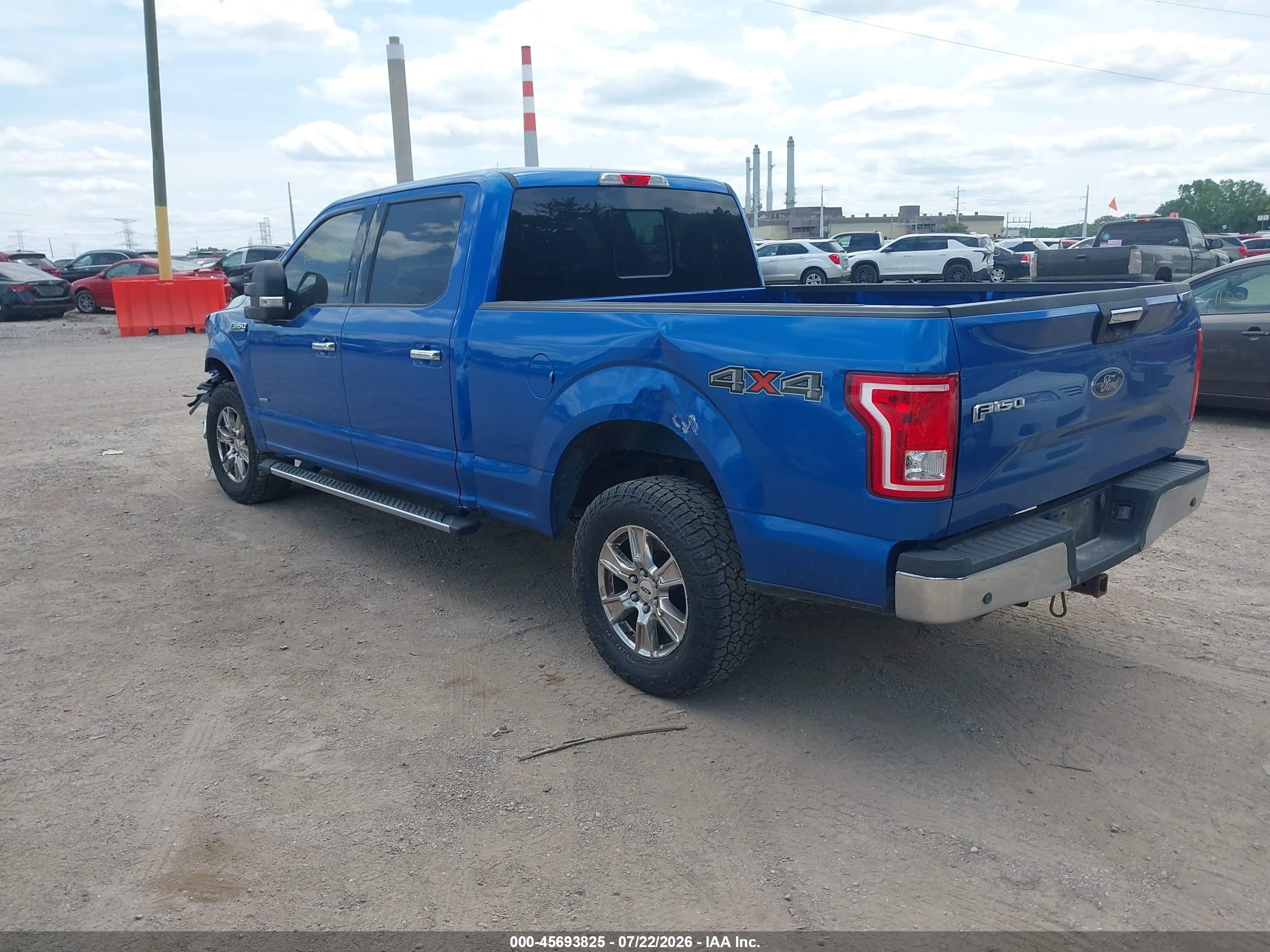 2015 Ford F-150 Xlt Синий vin: 1FTFW1EG2FFC50964