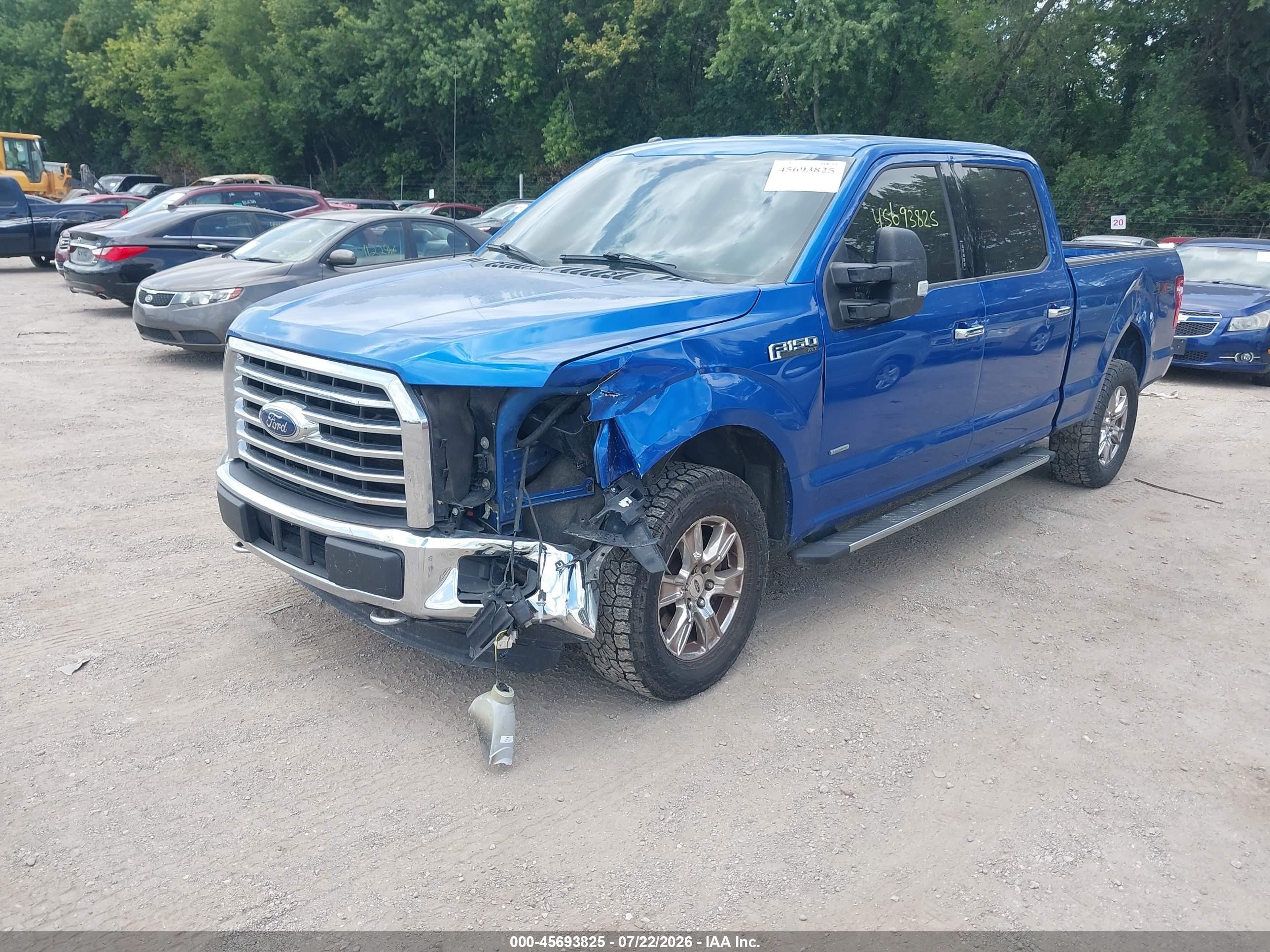 2015 Ford F-150 Xlt Синий vin: 1FTFW1EG2FFC50964