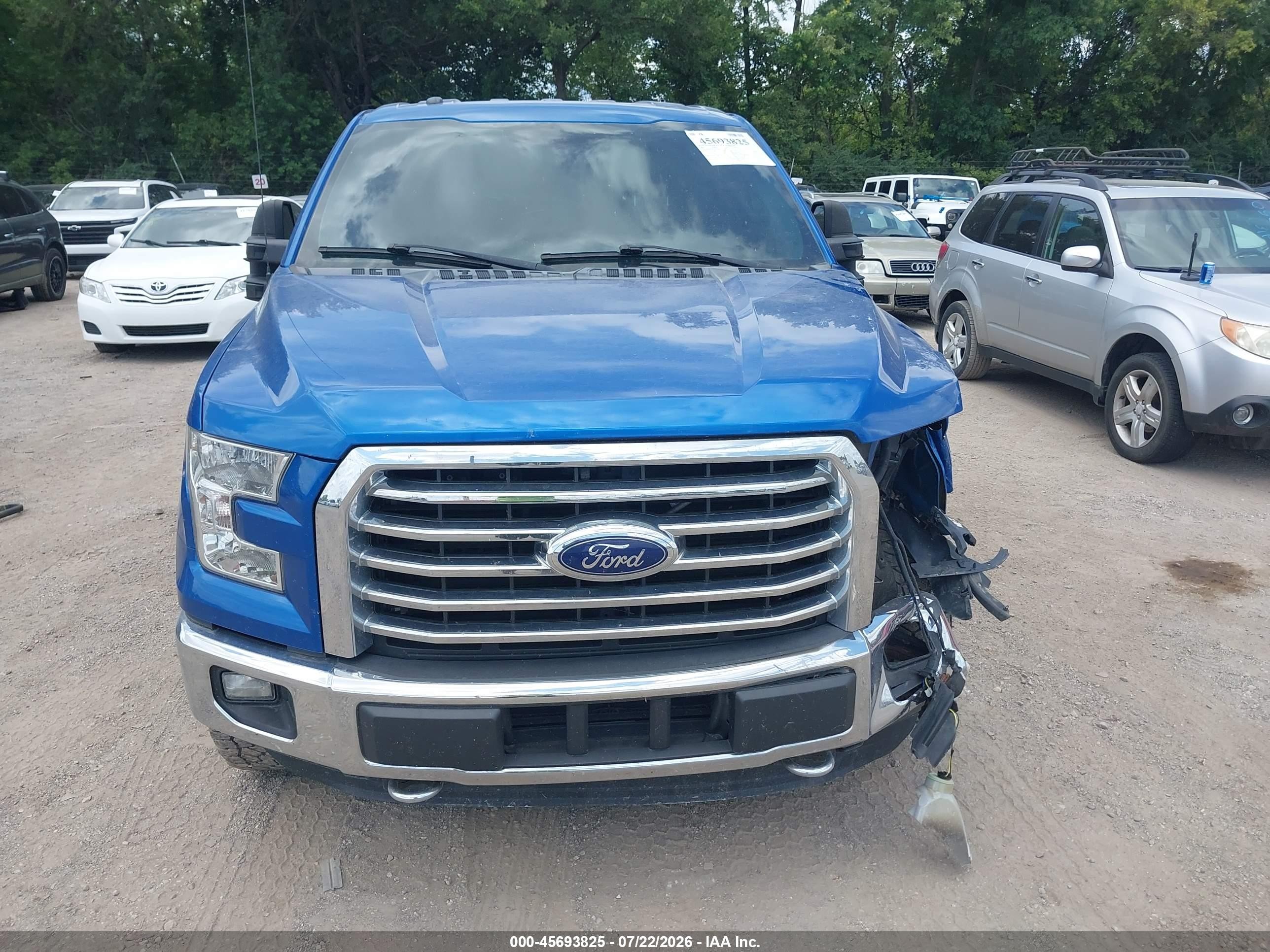 2015 Ford F-150 Xlt Синий vin: 1FTFW1EG2FFC50964