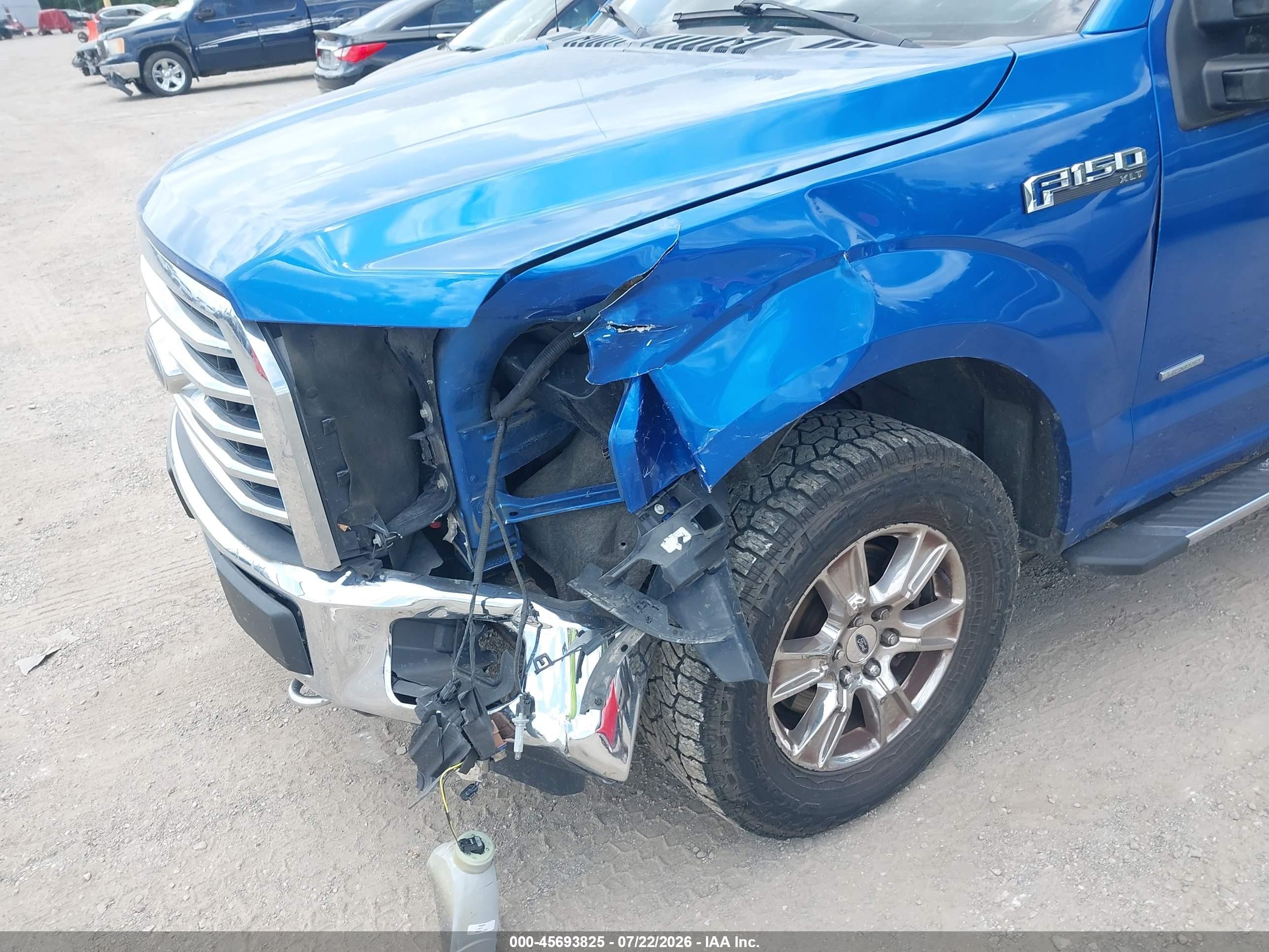 2015 Ford F-150 Xlt Синий vin: 1FTFW1EG2FFC50964