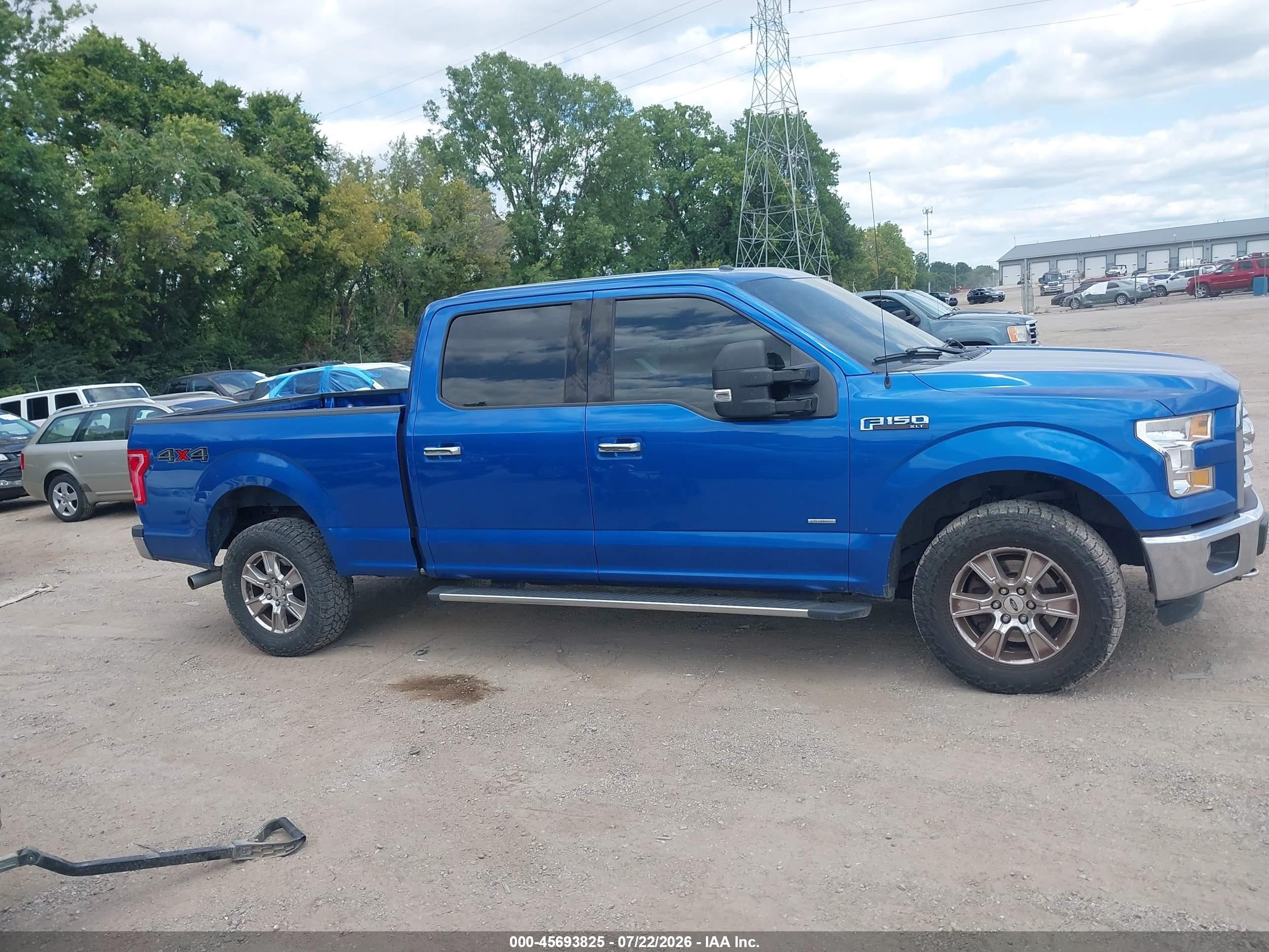 2015 Ford F-150 Xlt Синий vin: 1FTFW1EG2FFC50964
