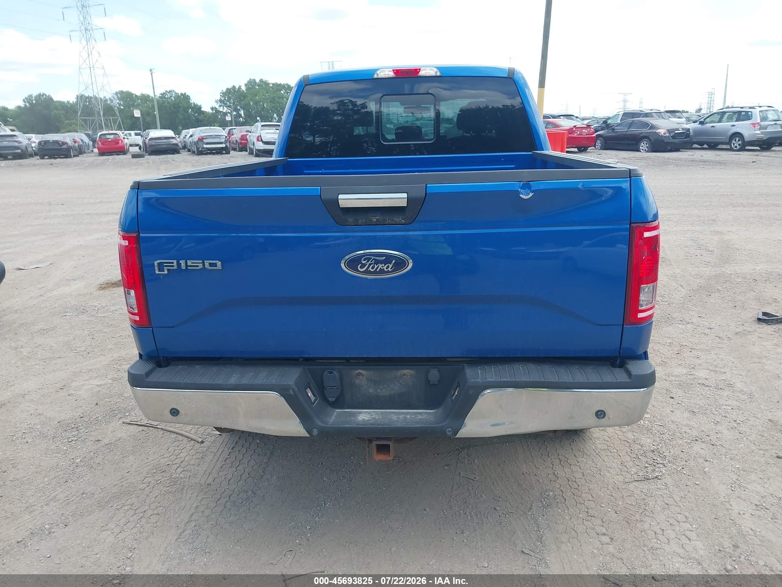 2015 Ford F-150 Xlt Синий vin: 1FTFW1EG2FFC50964