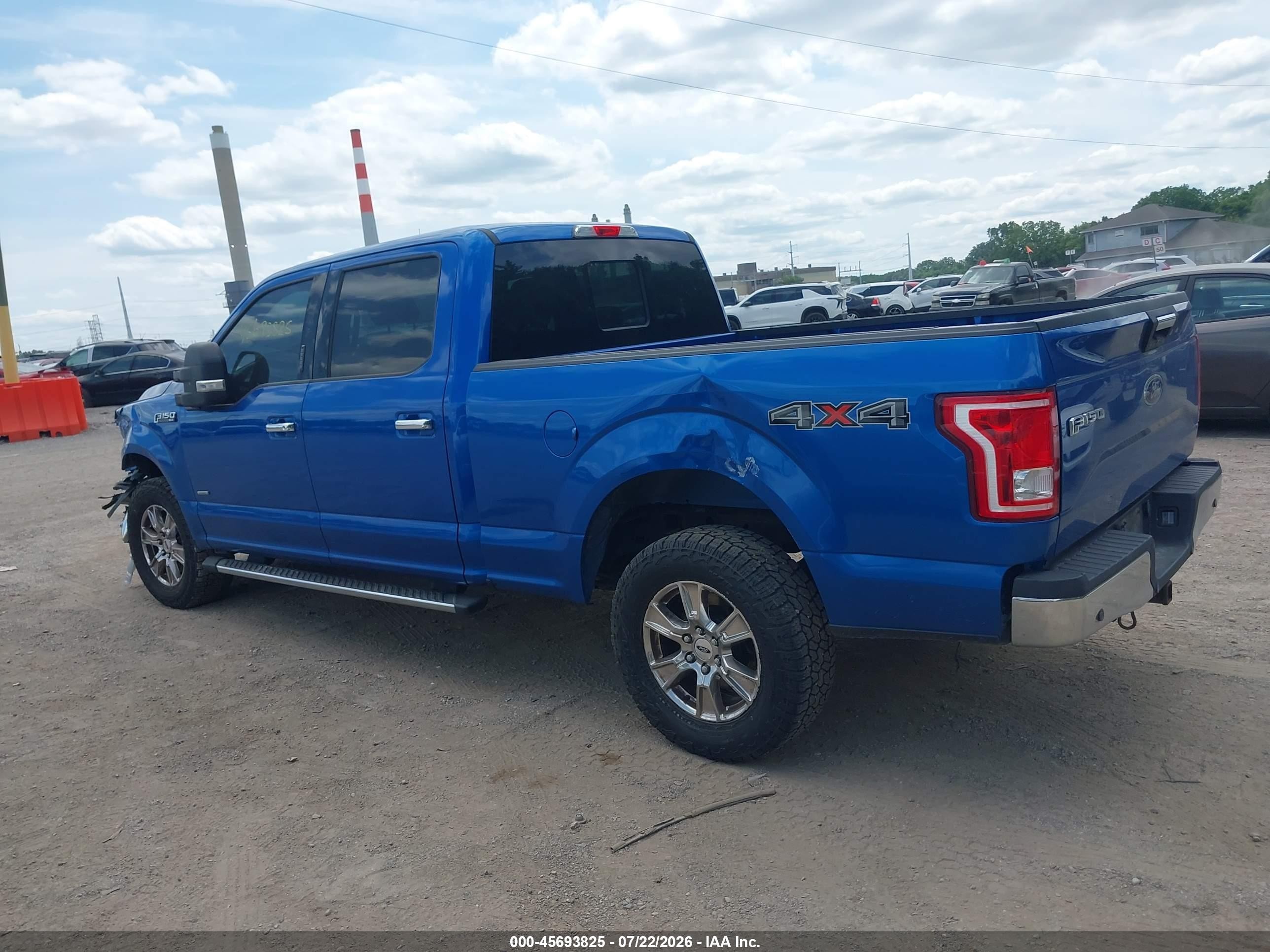 2015 Ford F-150 Xlt Синий vin: 1FTFW1EG2FFC50964