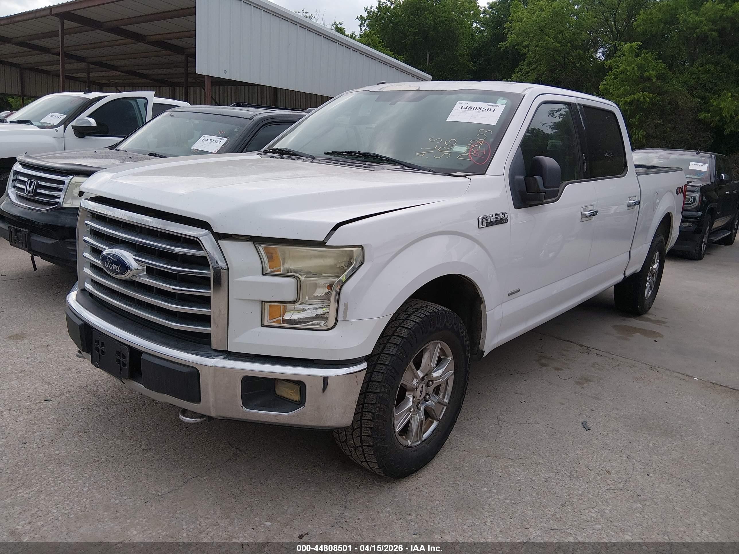 2015 Ford F-150 Xlt White vin: 1FTFW1EG2FKD03203