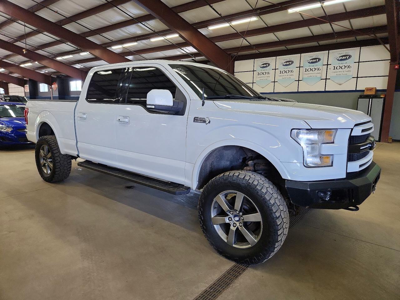 2015 Ford F150 Supercrew White vin: 1FTFW1EG3FFB26668