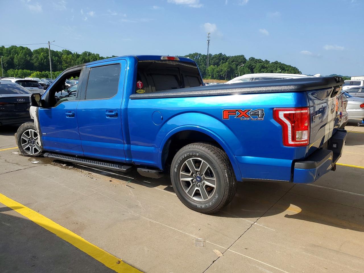 2015 Ford F150 Supercrew Blue vin: 1FTFW1EG3FFC14166
