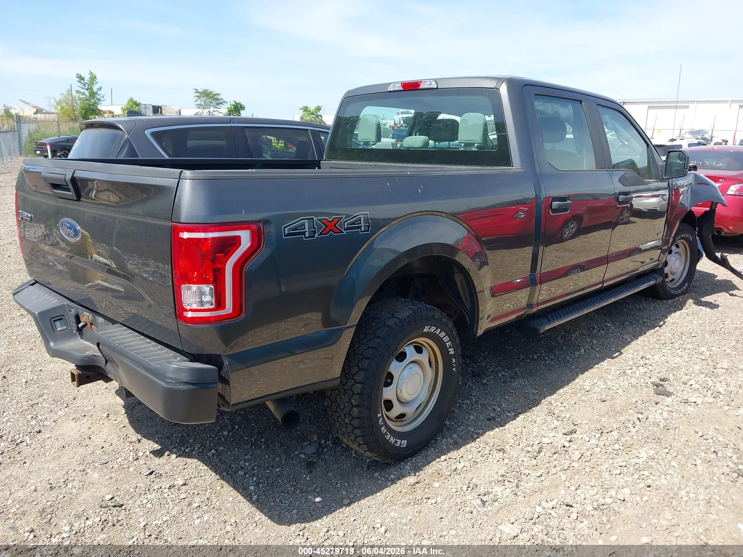 2015 Ford F-150 Xl Gray vin: 1FTFW1EG3FFD04613