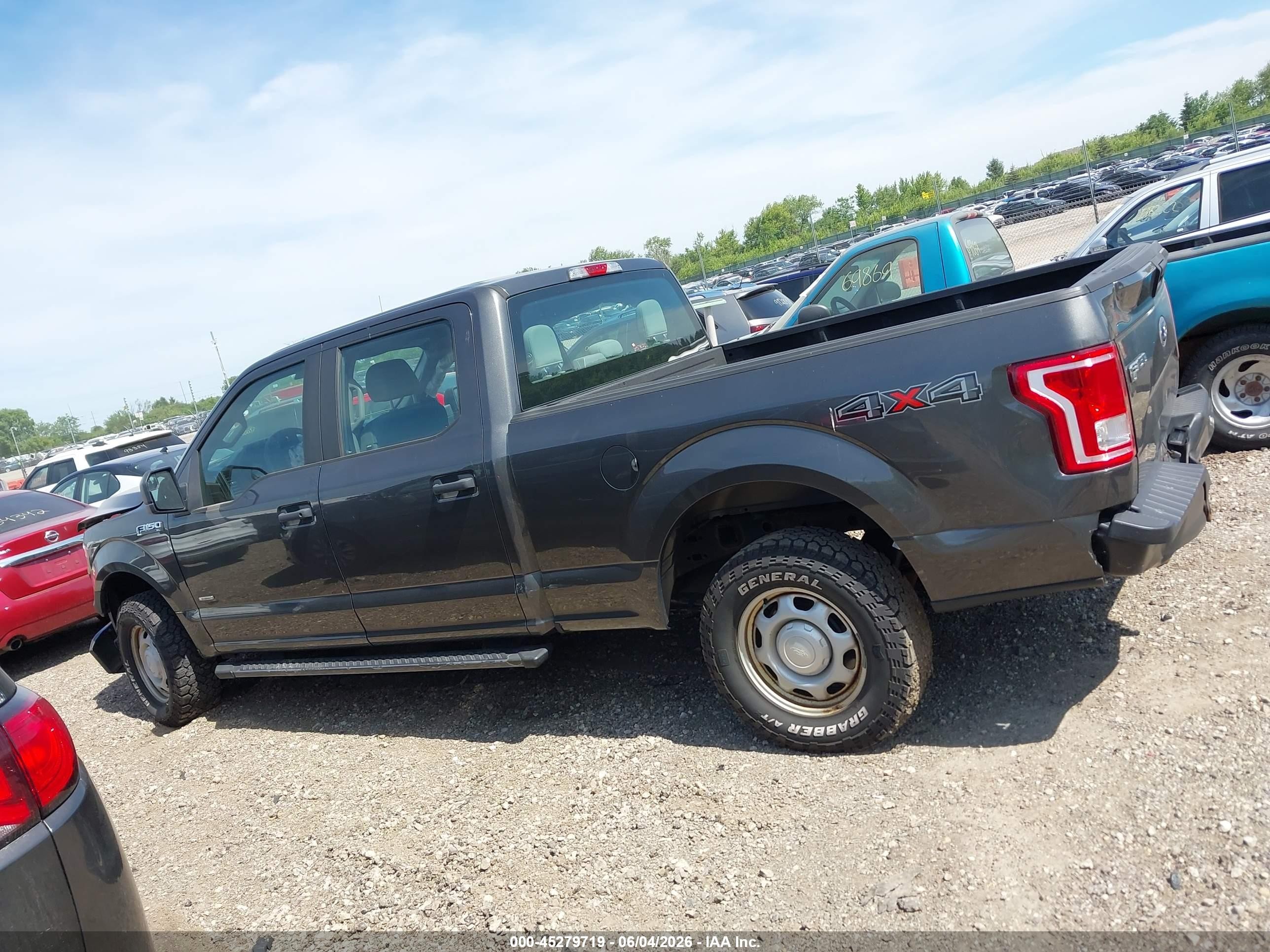 2015 Ford F-150 Xl Gray vin: 1FTFW1EG3FFD04613