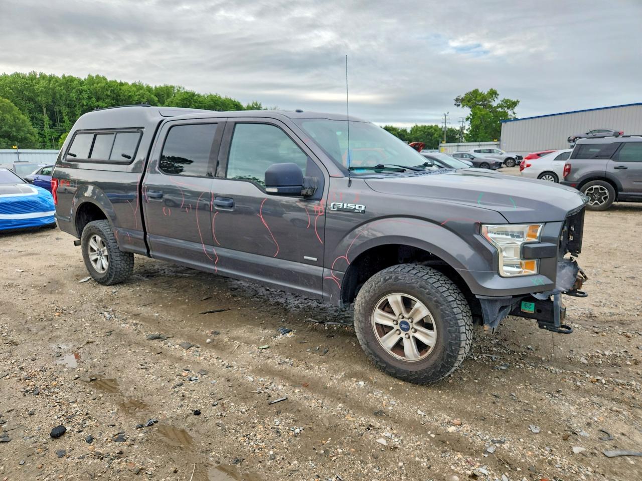 2015 Ford F150 Supercrew Серый vin: 1FTFW1EG4FFA85452