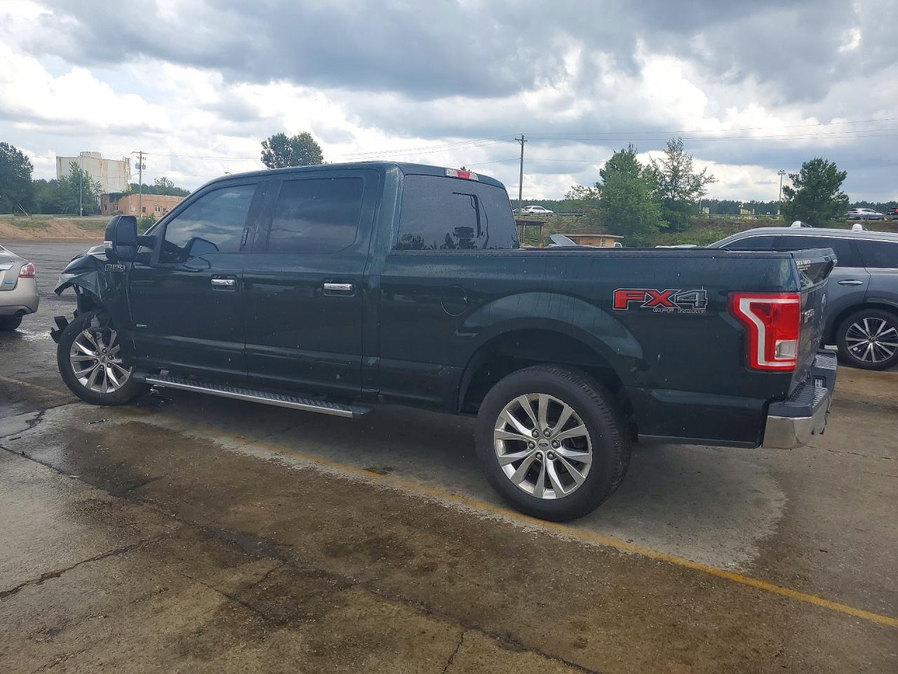 2015 Ford F150 Supercrew Зеленый vin: 1FTFW1EG4FKF00650